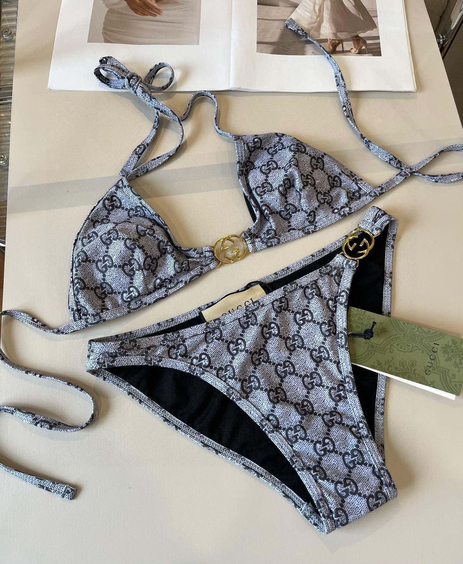 。

Gucci古奇比基尼👙，分体泳衣，S M L XL