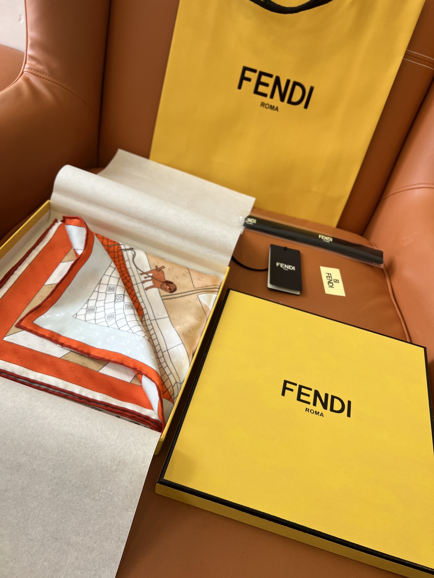 [Fendi Scarves]packaging Details