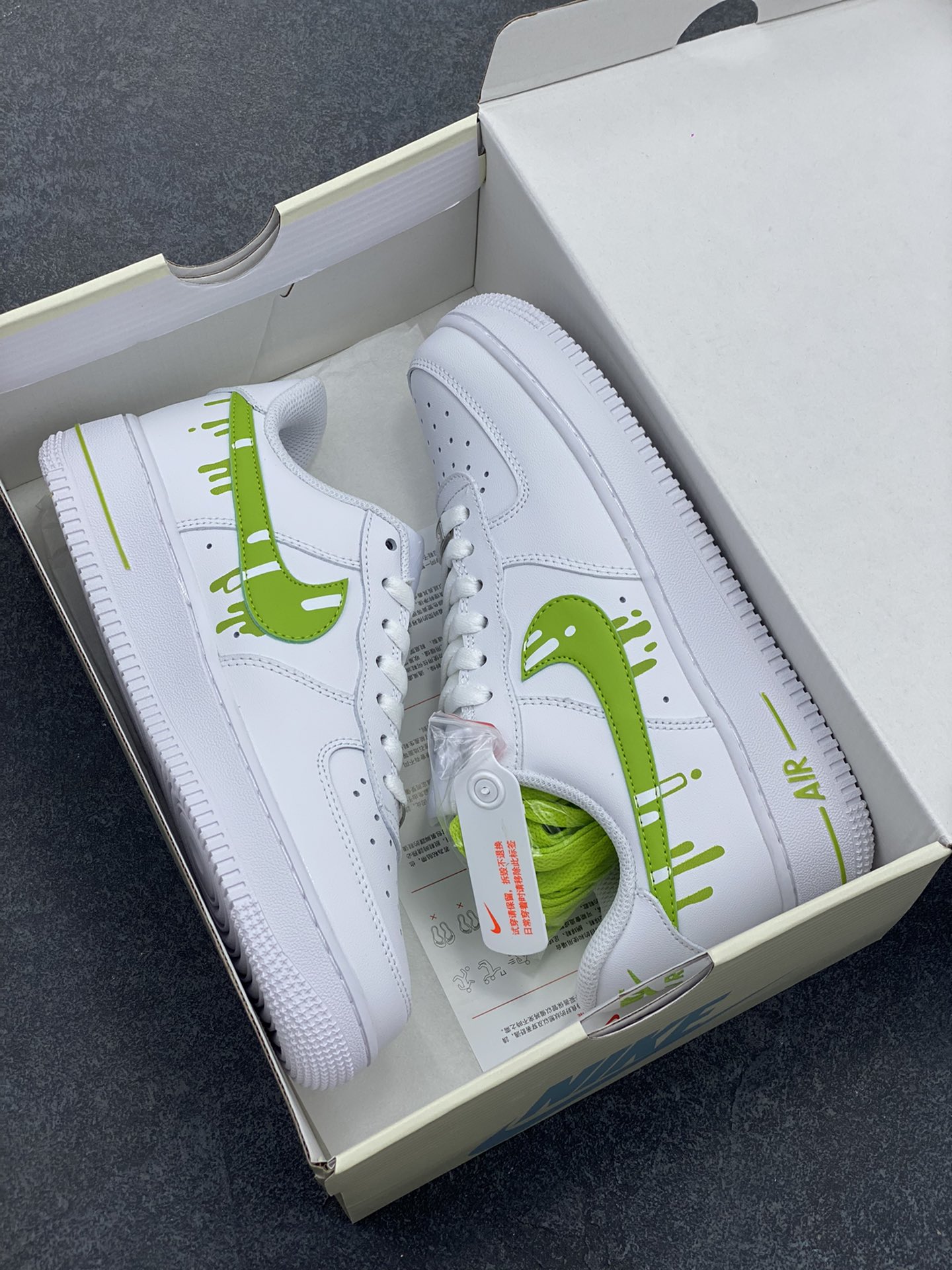 图片[9]-福利特价 Nike Air Force 1 \’07 Low 空军一号低帮运动板鞋 白绿冰淇淋 原楦头原纸板 清洁度完美 全掌内置蜂窝气垫 中底钢印、拉帮完美 货号：CW2288-009 尺码：36 36.5 37.5 38 38.5 39 40 40.5 41 42 42.5 43 44 44.5 45-选品中心