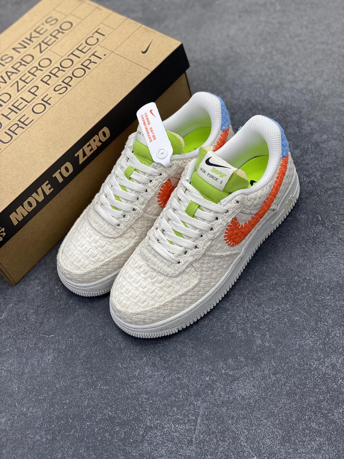 图片[8]-福利特价 NK Air Force 1 Low 编织格子空军一号低帮休闲板鞋 原装级别 原楦头原纸板 打造纯正空军版型#专注外贸渠道 全掌内置蜂窝气垫 #原盒配件 原厂中底钢印、拉帮完美 货号：DV2112-001 尺码：36 36.5 37.5 38 38.5 39 40 40.5 41 42 42.5 43 44 44.5 45-选品中心