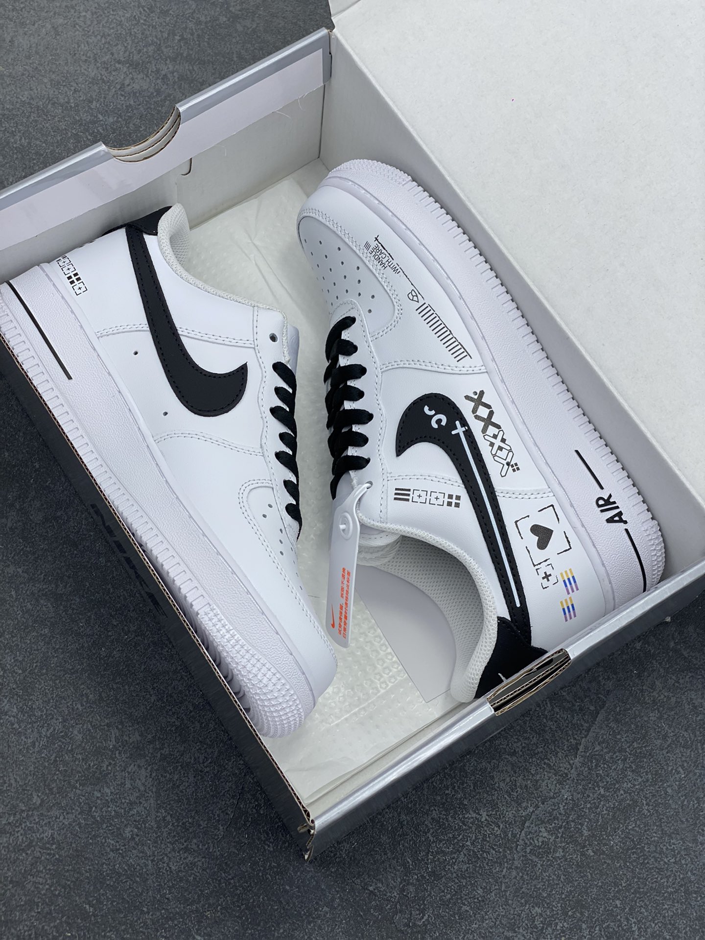 图片[9]-Nike Air Force 1 Low’07 印花集 空军一号低帮休闲板鞋 定制皮料 定制鞋盒 配件齐全 原楦原纸板 纯正空军版型 内置全掌气垫 货号：ZH0316-068 尺码：36 36.5 37.5 38 38.5 39 40 40.5 41 42 42.5 43 44 44.5 45-选品中心