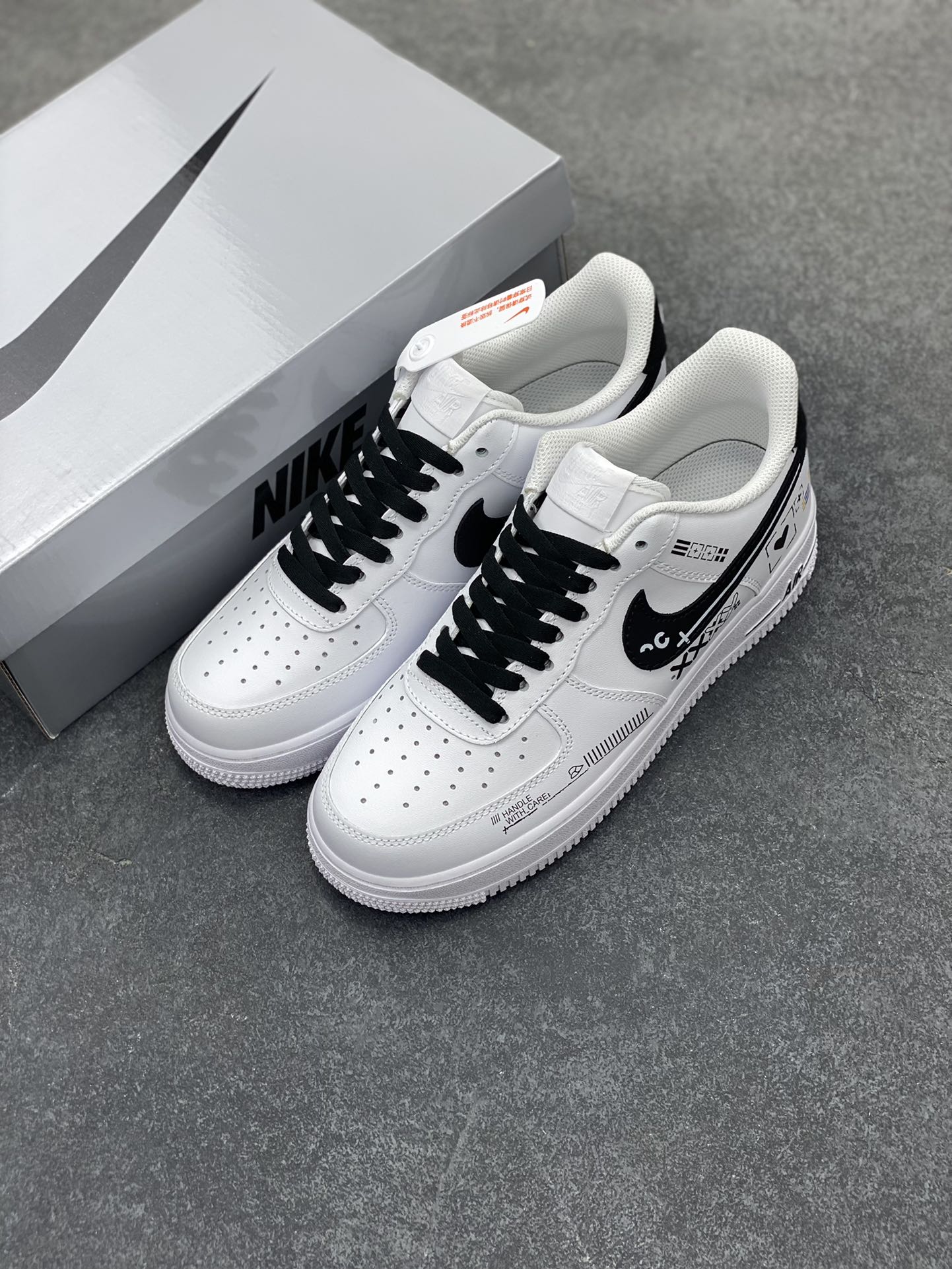 图片[8]-Nike Air Force 1 Low’07 印花集 空军一号低帮休闲板鞋 定制皮料 定制鞋盒 配件齐全 原楦原纸板 纯正空军版型 内置全掌气垫 货号：ZH0316-068 尺码：36 36.5 37.5 38 38.5 39 40 40.5 41 42 42.5 43 44 44.5 45-选品中心