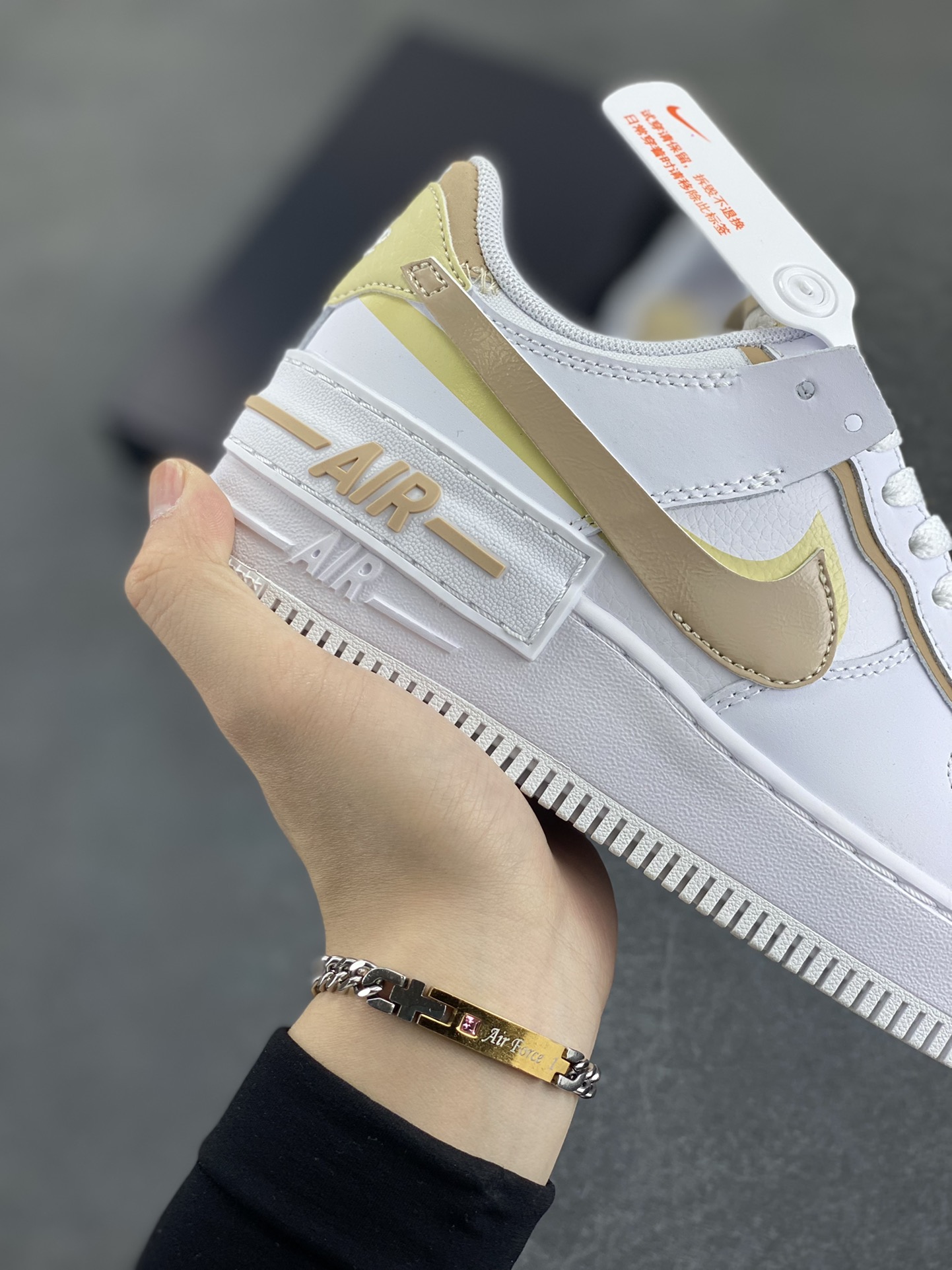 图片[6]-NK Air Force 1 Shadow 轻量增高低帮百搭板鞋\”拼接马卡龙\” 全新少女系解构主义设计双层轻量EVA发泡中底+防滑RB橡胶外圈底鞋底 原楦头原纸板 打造纯正空军版型 专注外贸渠道 全掌内置蜂窝气垫 原盒配件 原厂中底钢印、拉帮完美 货号：DZ1847-111 尺码：35.5 36 36.5 37.5 38 38.5 39 40 40.5 41 42-选品中心