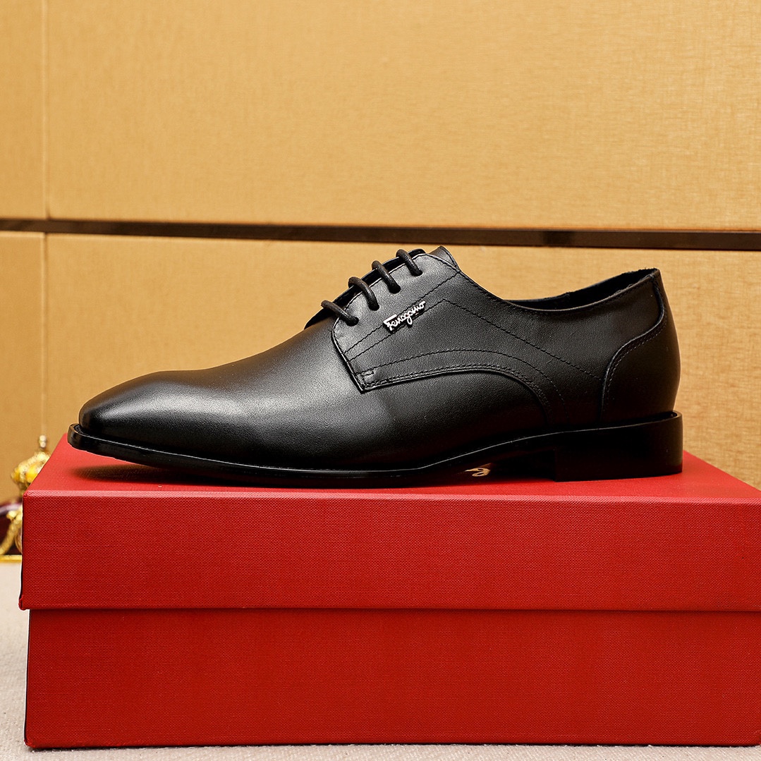 Ferragamo Men's Classic Leather Dress Shoes -Timeless Style & Comfort 6 i1743993617 598 4