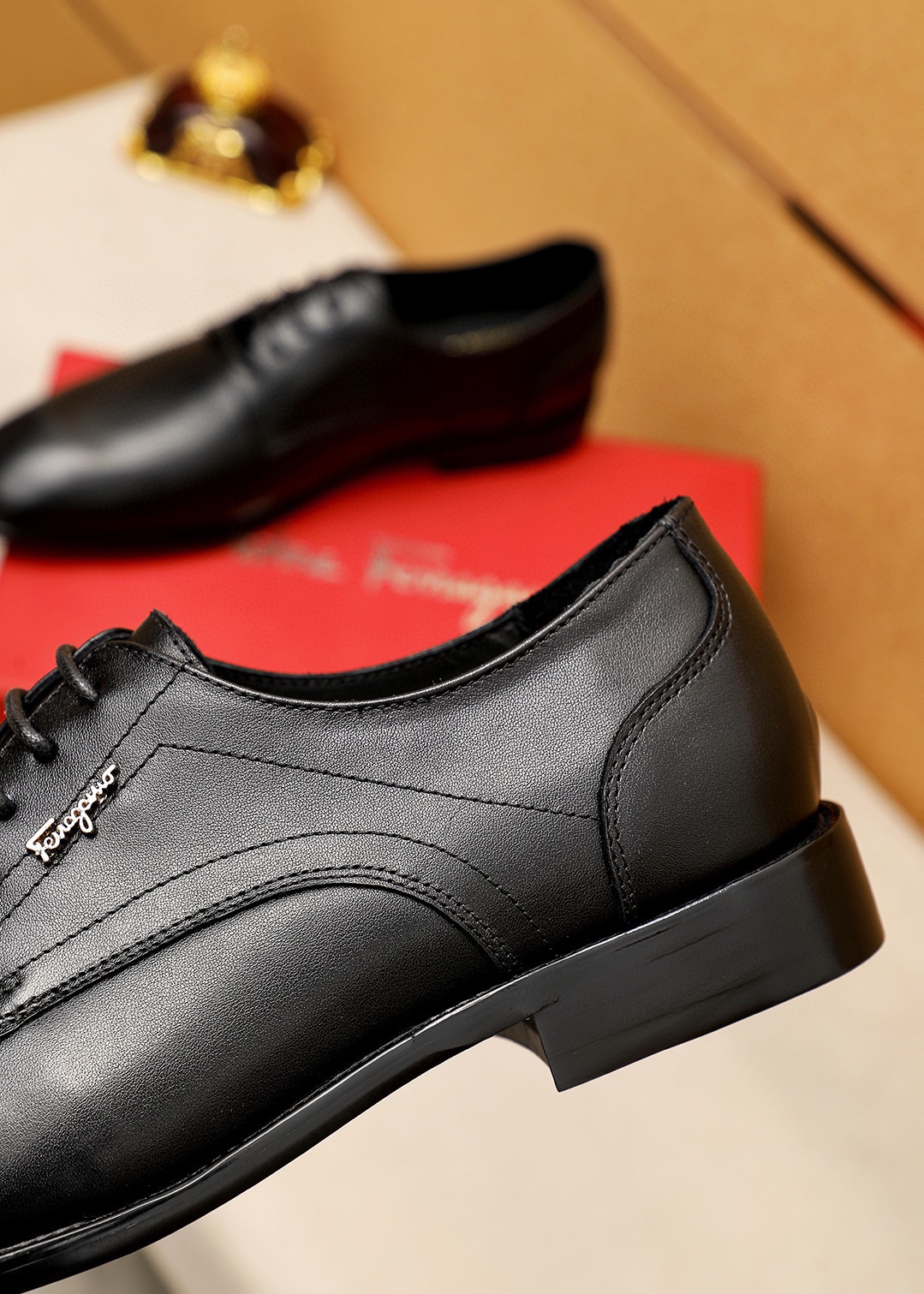 Ferragamo Men's Classic Leather Dress Shoes -Timeless Style & Comfort 8 i1743993617 9258 6