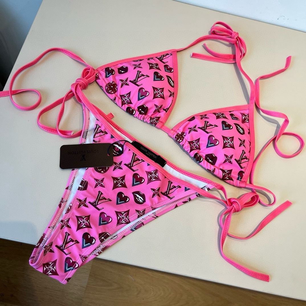 Comfortable Air Fabric LV Bikini Suits for Various Scenarios: Sizes SM, L, XL