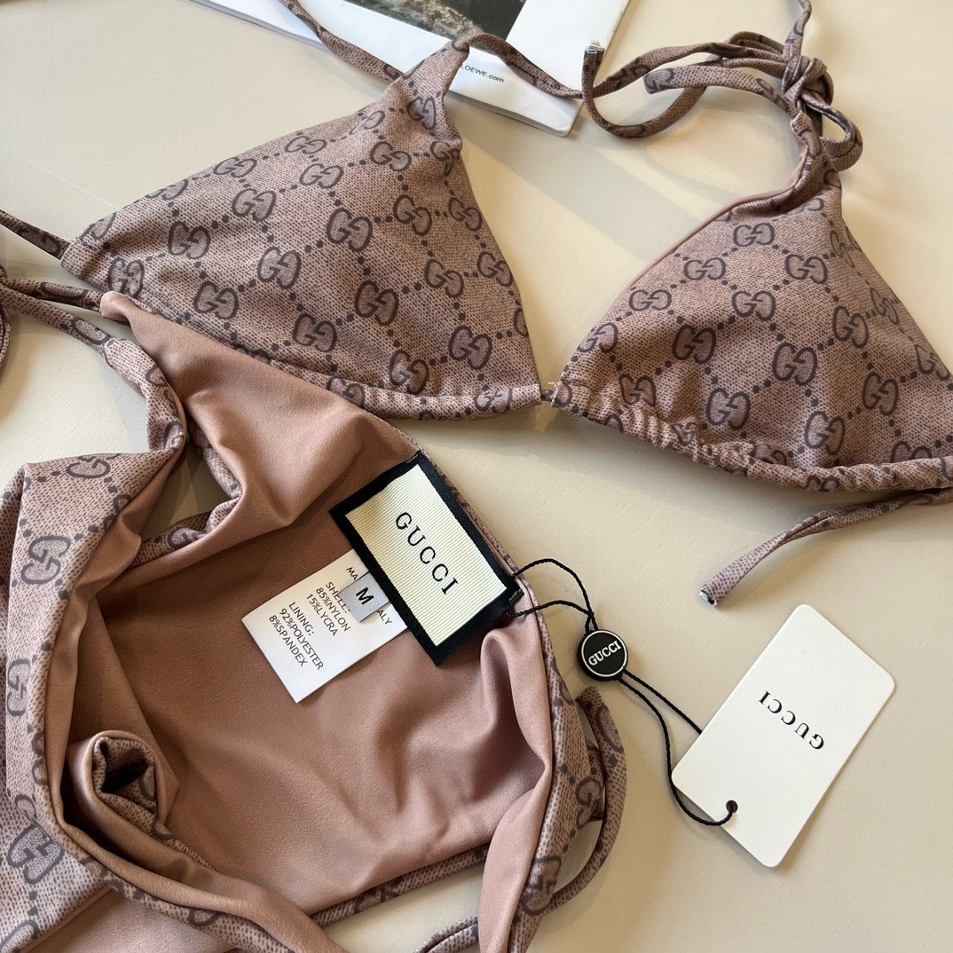 。

Gucci古奇比基尼👙，分体泳衣，S M L XL