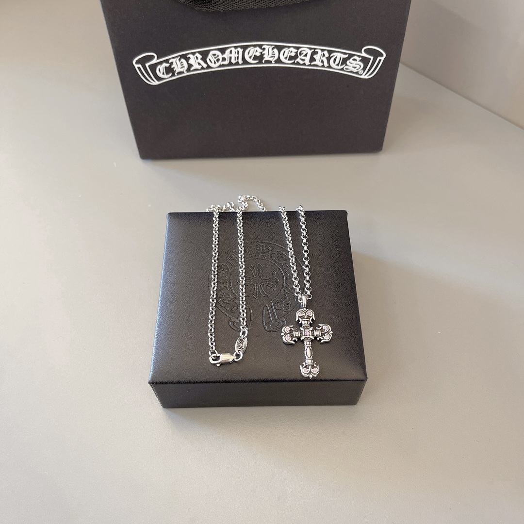 NO:109381,Counter hot products, factory direct sales price necklace, original one-to-one reproduction, men and women brooch necklace, Croxin, jewelry quality, chrome hearts, necklace, brooch, breastpin19860909专柜爆款 厂家直销价项链 原版一比一复刻 男女款胸针项链 克罗心,饰品精品,chrome hearts,necklace,brooch，breastpin,Jewelry