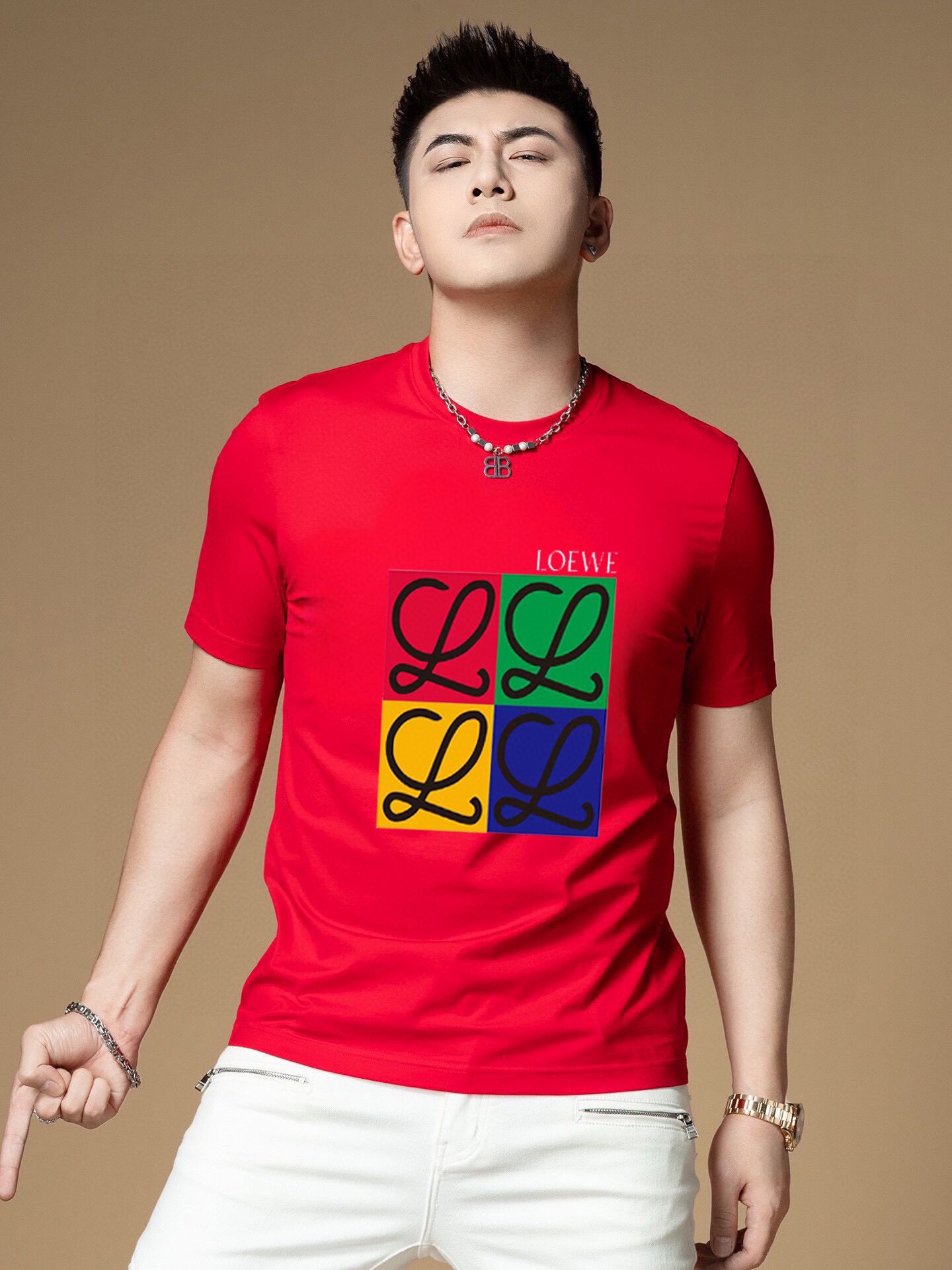 Loewe 品牌【LOEWE 罗意威】(胖子福音) 男士休闲短袖T恤 2025春夏新品