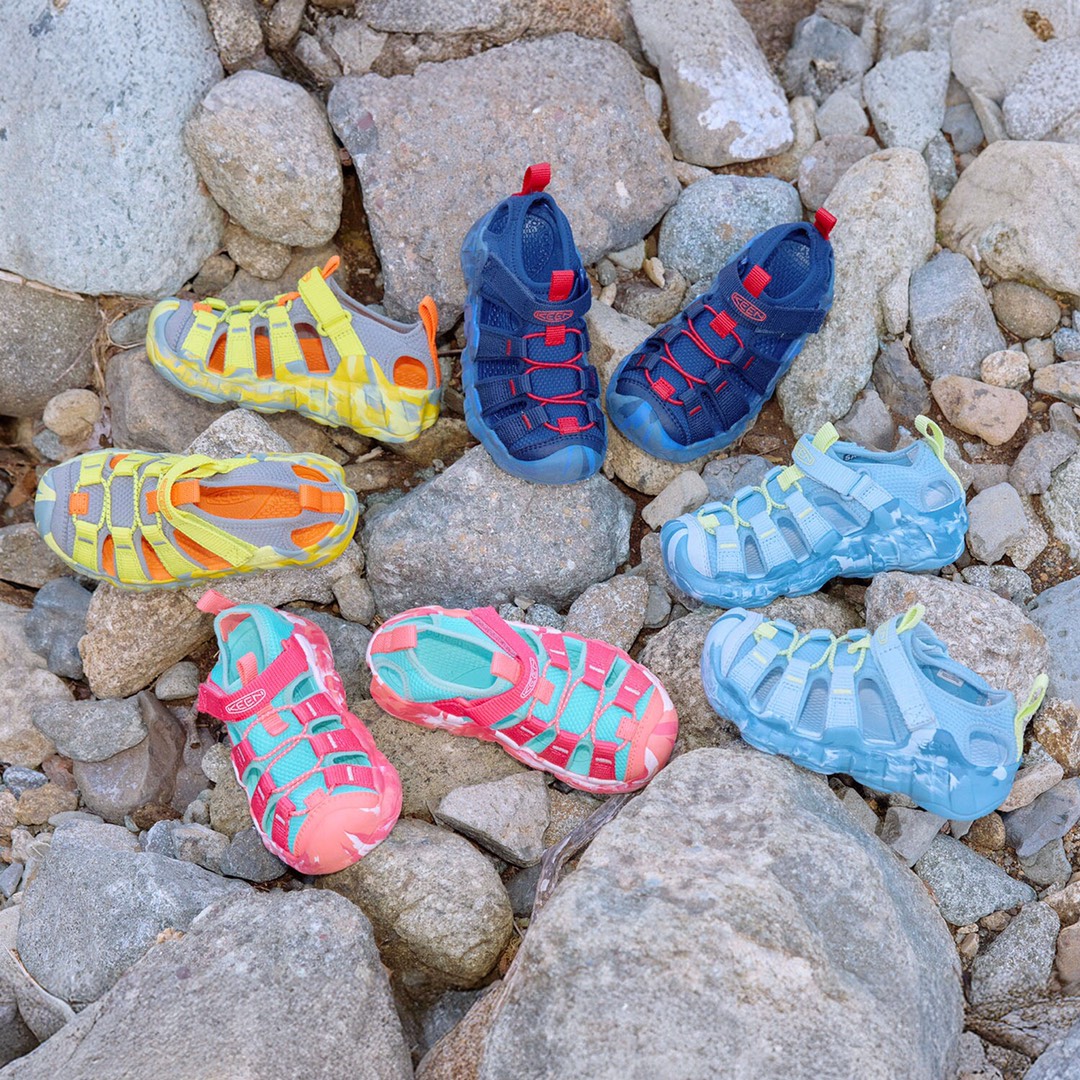 图片[7]-KEEN 潮牌新款Hyperport H2超轻涉水儿童户外溯溪鞋凉鞋 尺码：24-35码 潮牌KEEN溯溪⛺️新款🆕 原装高端1：1定制版👍🏻 放心入就对啦✌🏻 溯溪两穿凉鞋，超级实穿✔️ 彩虹色系搭配，超级夏天🏝️-选品中心