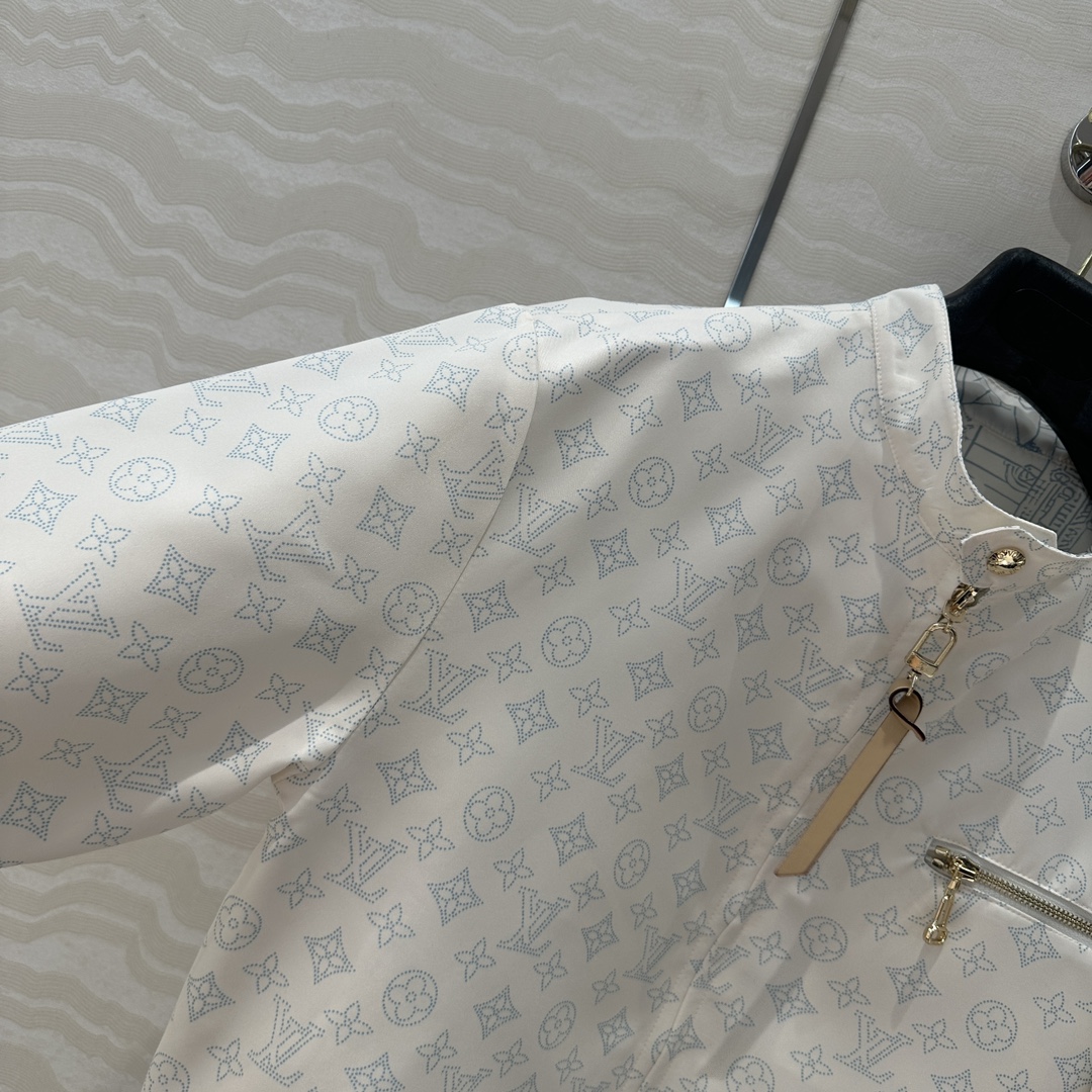 独家首发❤️原单品质💕lou神仙颜值的彩虹假日🌈系列经典MONOGRAM暗纹logo定位素描涂鸦印花夹克