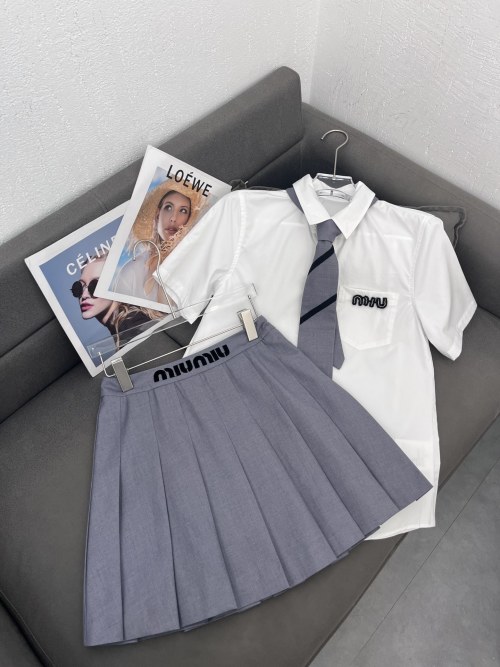 Miu Miu Inspired Fashion Set: Preppy Style, Fresh & Vibrant, Three Sizes 1 Miu Miu Inspired Fashion Set: Preppy Style, Fresh & Vibrant, Three Sizes