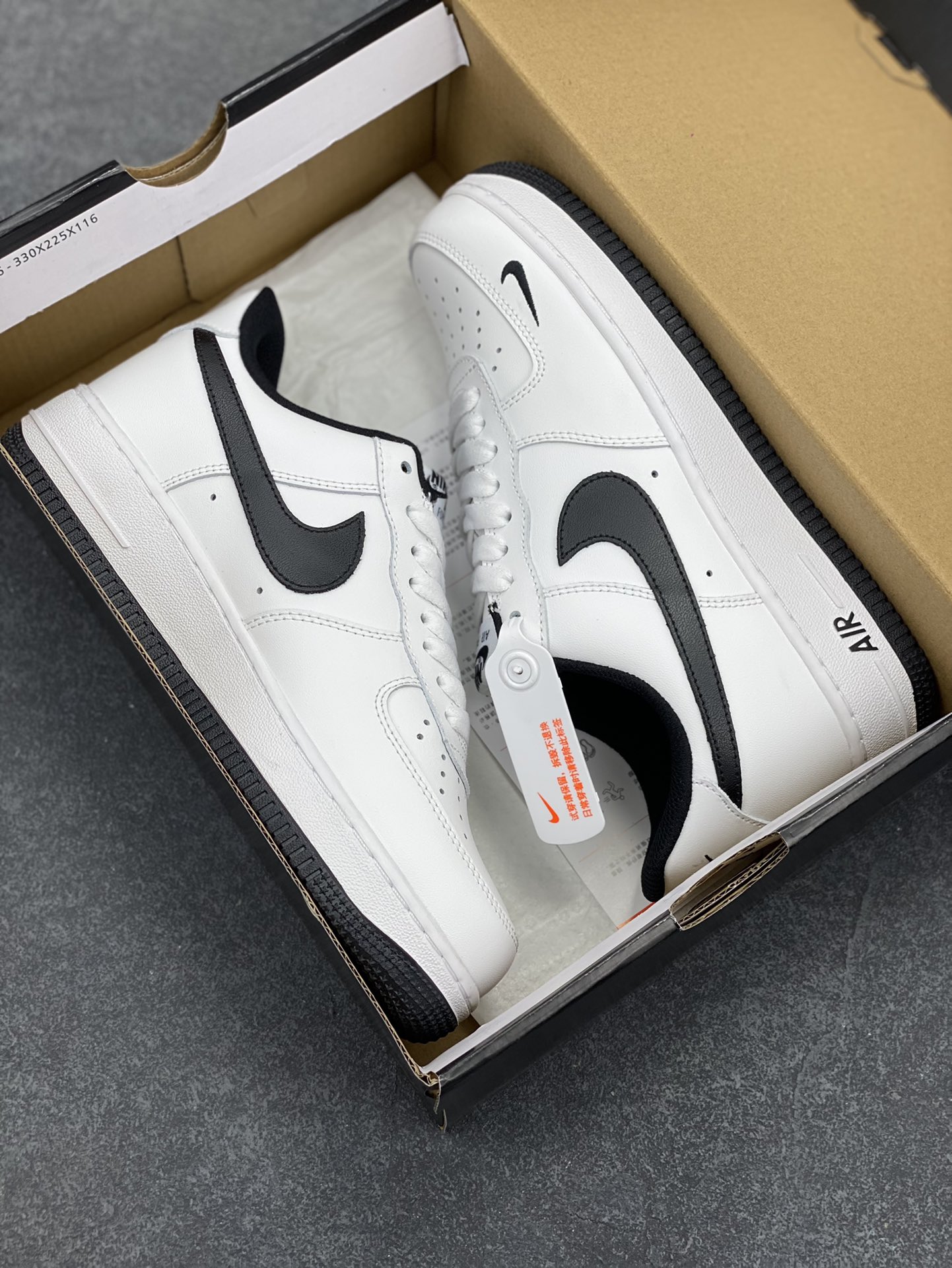 图片[9]-Nike Air Force 1 Low 07 白黑小勾 原楦头原纸板 打造纯正低帮空军版型 专注外贸渠道 全掌内置蜂窝气垫 原盒配件 原厂中底钢印、拉帮完美 货号：315122-103 尺码：36 36.5 37.5 38 38.5 39 40 40.5 41 42 42.5 43 44 44.5 45-选品中心