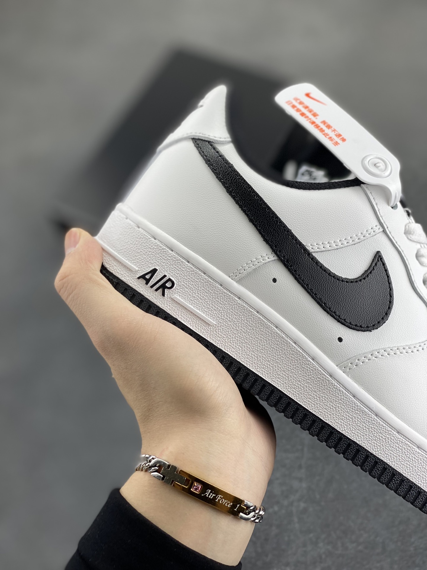 图片[6]-Nike Air Force 1 Low 07 白黑小勾 原楦头原纸板 打造纯正低帮空军版型 专注外贸渠道 全掌内置蜂窝气垫 原盒配件 原厂中底钢印、拉帮完美 货号：315122-103 尺码：36 36.5 37.5 38 38.5 39 40 40.5 41 42 42.5 43 44 44.5 45-选品中心