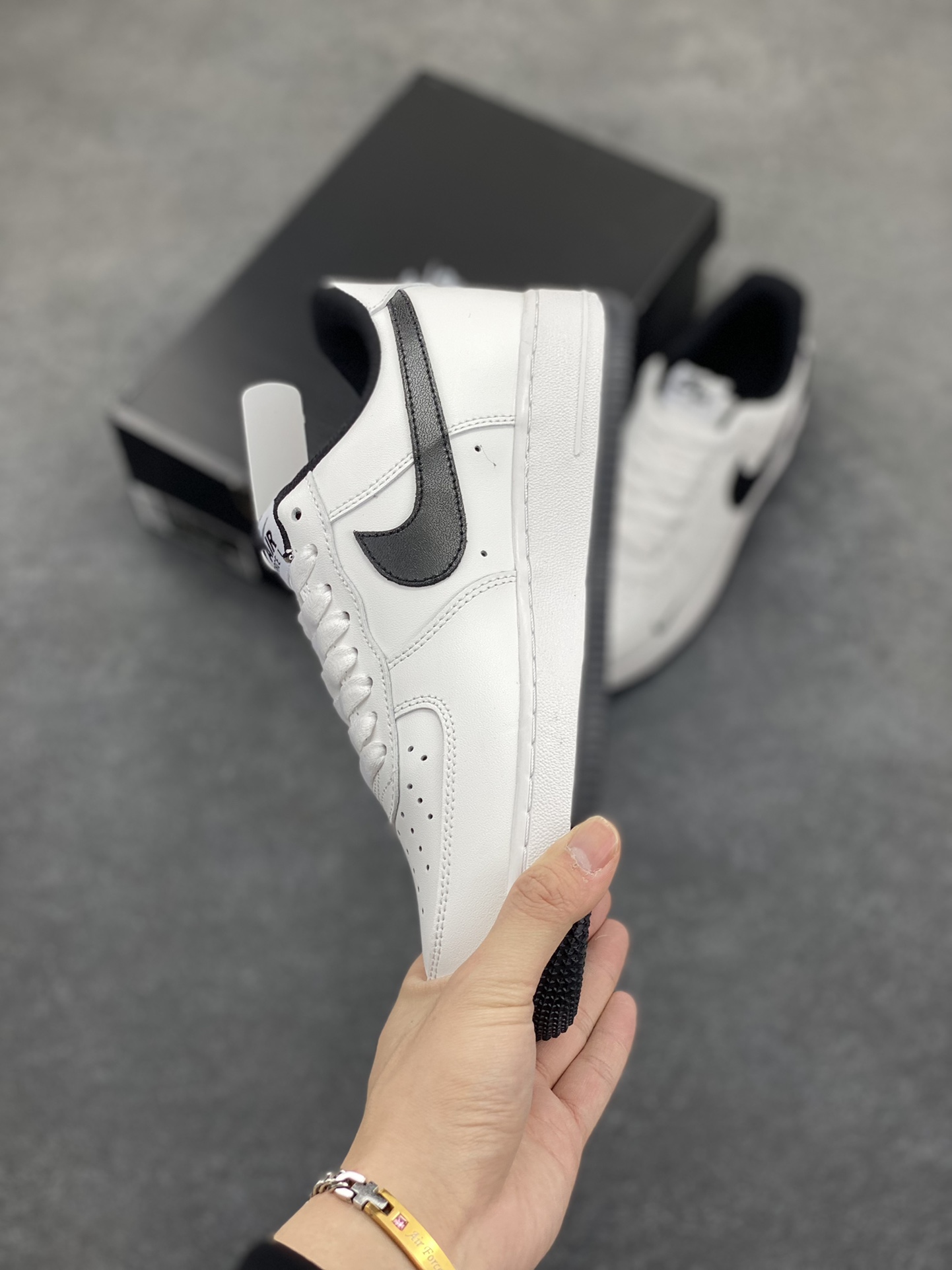 图片[3]-Nike Air Force 1 Low 07 白黑小勾 原楦头原纸板 打造纯正低帮空军版型 专注外贸渠道 全掌内置蜂窝气垫 原盒配件 原厂中底钢印、拉帮完美 货号：315122-103 尺码：36 36.5 37.5 38 38.5 39 40 40.5 41 42 42.5 43 44 44.5 45-选品中心