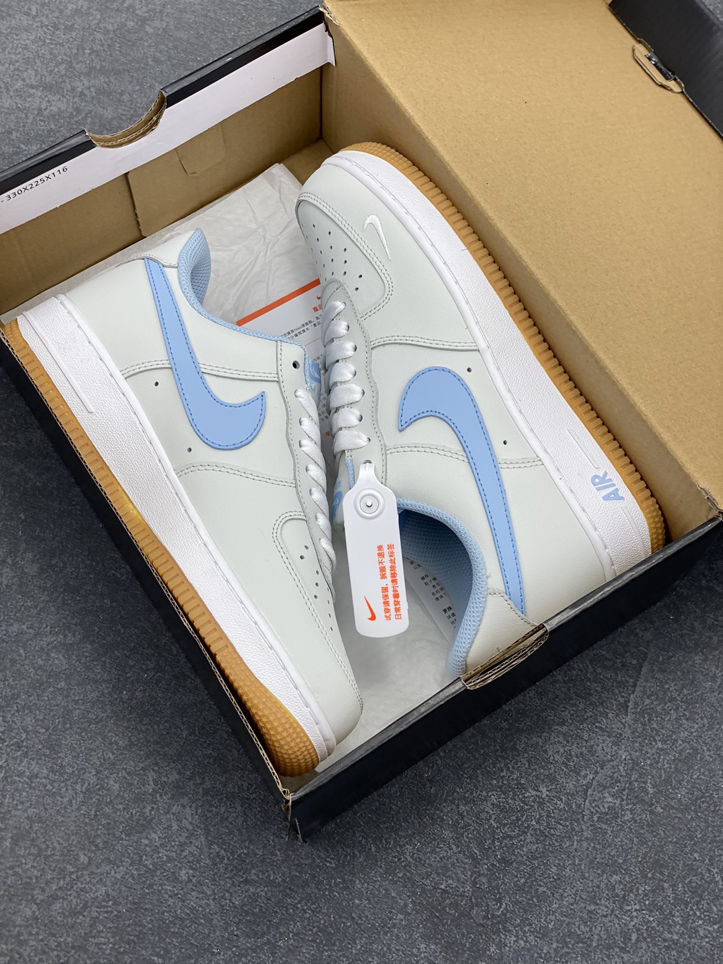 图片[9]-Nike Air Force 1 Low 07 青蓝 原楦头原纸板 打造纯正低帮空军版型 专注外贸渠道 全掌内置蜂窝气垫 原盒配件 原厂中底钢印、拉帮完美 货号：315122-102 尺码：36 36.5 37.5 38 38.5 39 40 40.5 41 42 42.5 43 44 44.5 45-选品中心