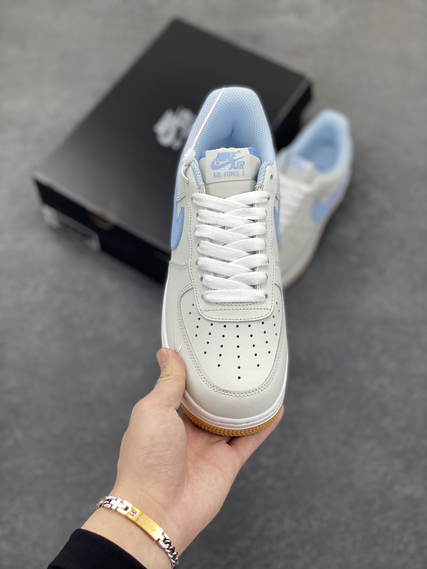 图片[2]-Nike Air Force 1 Low 07 青蓝 原楦头原纸板 打造纯正低帮空军版型 专注外贸渠道 全掌内置蜂窝气垫 原盒配件 原厂中底钢印、拉帮完美 货号：315122-102 尺码：36 36.5 37.5 38 38.5 39 40 40.5 41 42 42.5 43 44 44.5 45-选品中心
