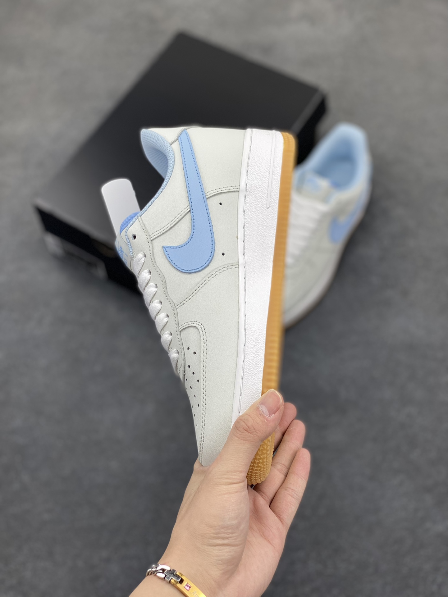 图片[3]-Nike Air Force 1 Low 07 青蓝 原楦头原纸板 打造纯正低帮空军版型 专注外贸渠道 全掌内置蜂窝气垫 原盒配件 原厂中底钢印、拉帮完美 货号：315122-102 尺码：36 36.5 37.5 38 38.5 39 40 40.5 41 42 42.5 43 44 44.5 45-选品中心