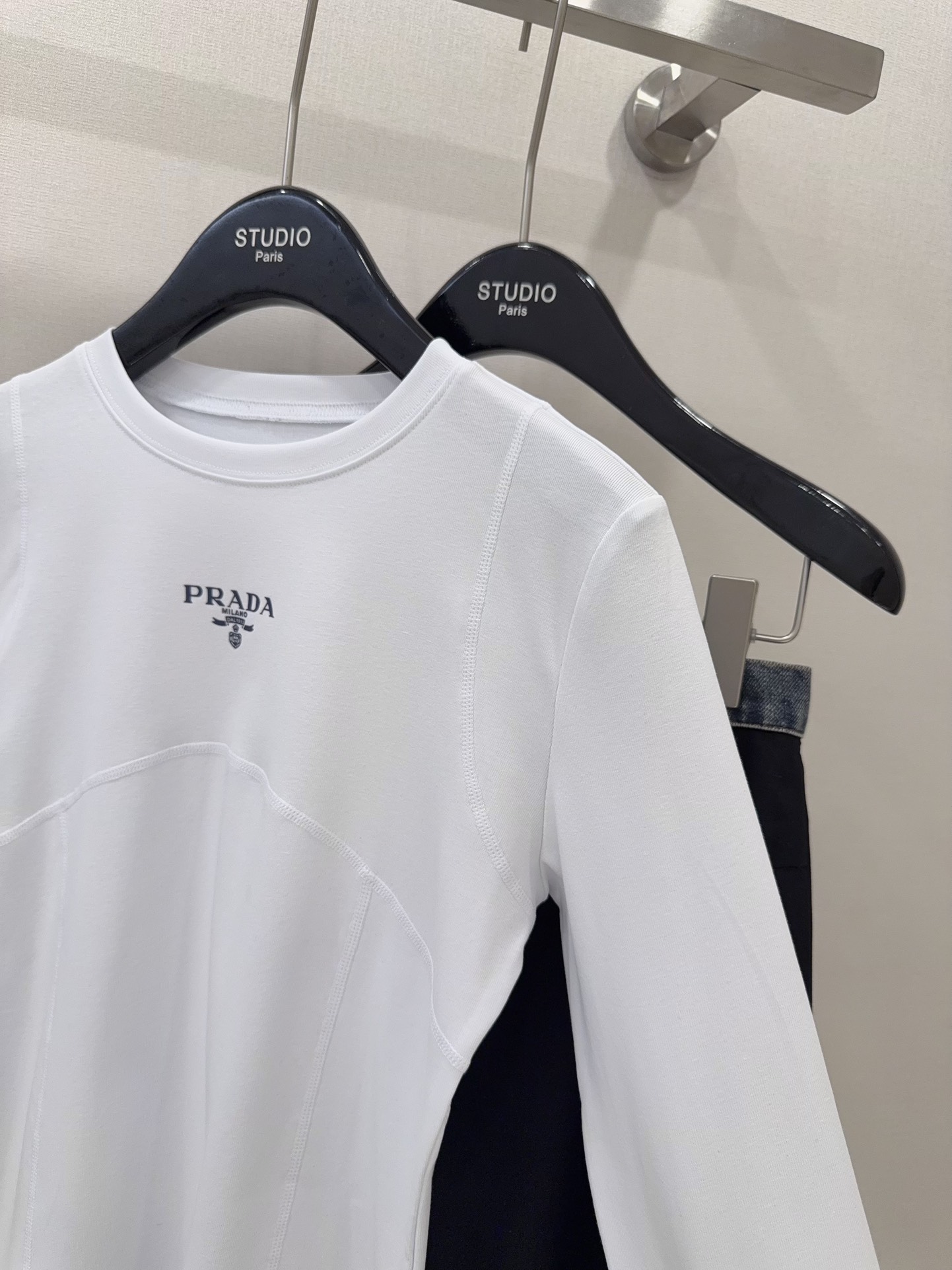 Prada Women's Long Sleeve T-Shirt Slim Fit Stretchable Comfortable Top 5 i1744100324 2701 3