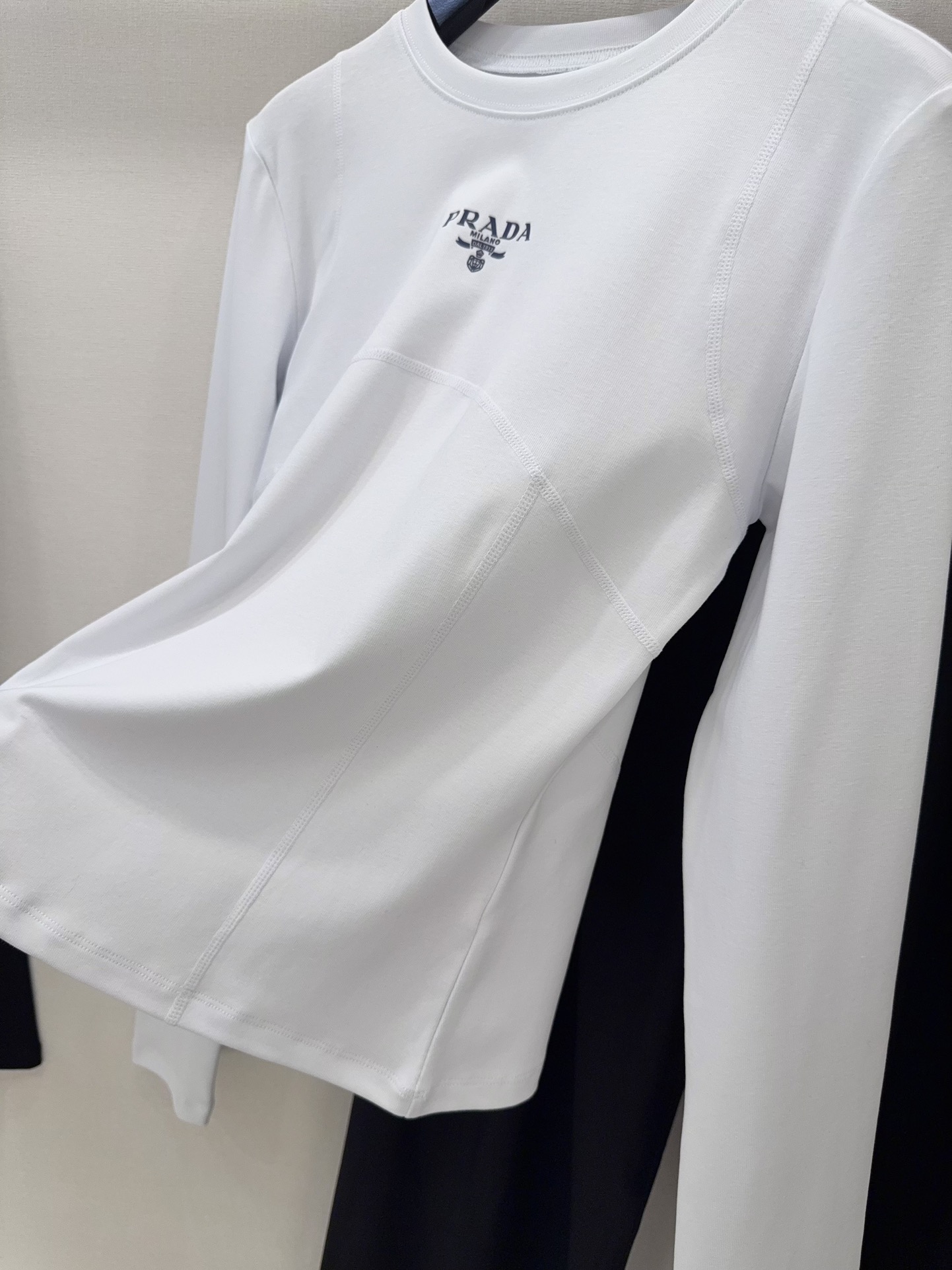 Prada Women's Long Sleeve T-Shirt Slim Fit Stretchable Comfortable Top 8 i1744100324 5661 6