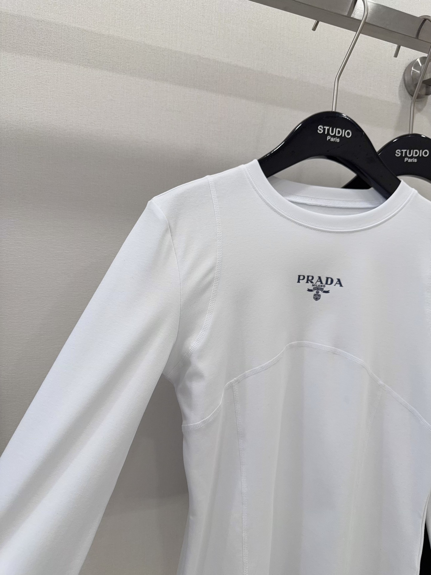 Prada Women's Long Sleeve T-Shirt Slim Fit Stretchable Comfortable Top 6 i1744100324 939 4