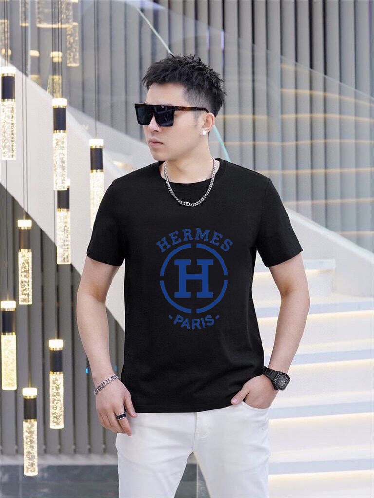 Hermès 品牌【HERMES 爱马仕】(胖子福音) 男士休闲短袖T恤 2025春夏新品