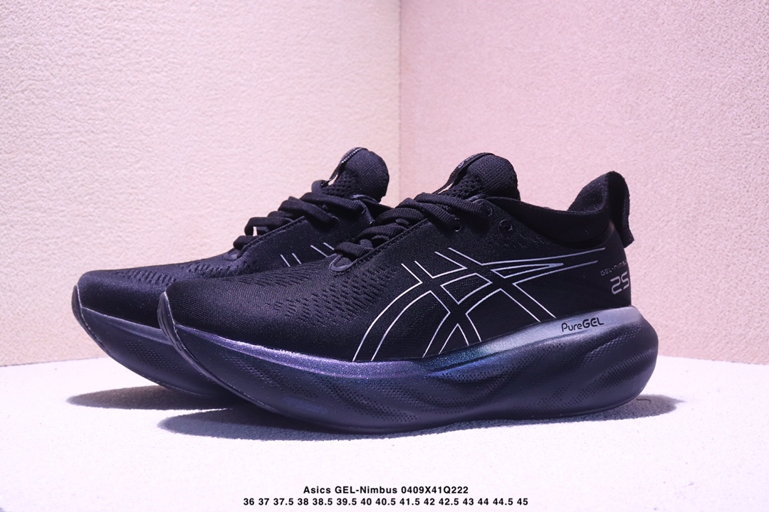 集合图❤️ 💰275 Asics GEL-Nimbus 25 舒适 织物减震防滑耐磨 低帮 马拉松跑步鞋 男女款
XM0409Q222