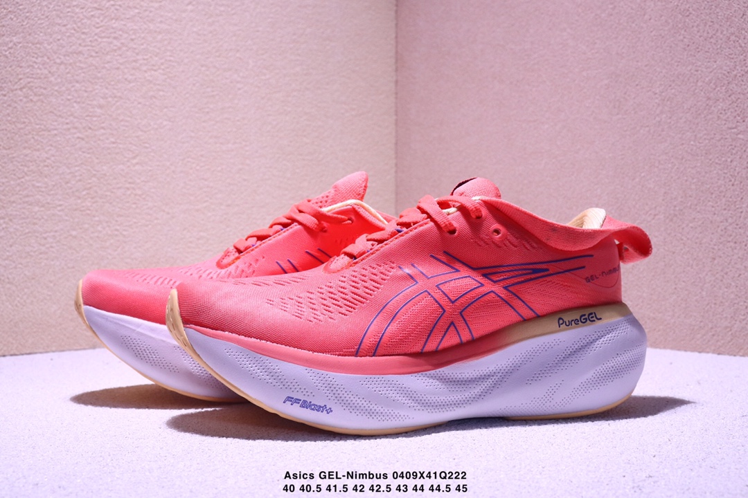 集合图❤️ 💰275 Asics GEL-Nimbus 25 舒适 织物减震防滑耐磨 低帮 马拉松跑步鞋 男女款
XM0409Q222