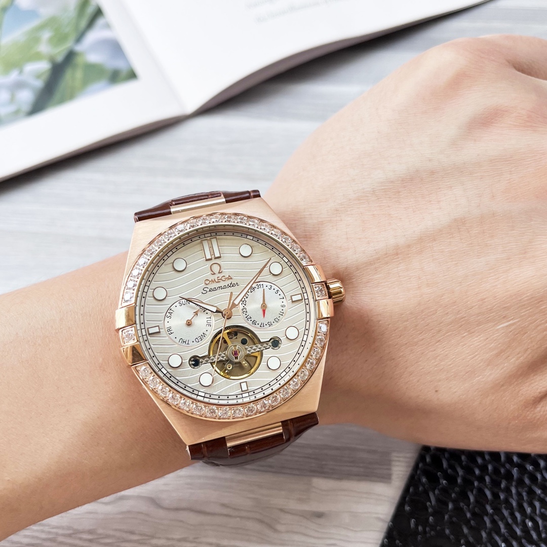 NO:337757,White Gold Omega - OMEGA boutique men's watches, noble and elegant, gentlemanly style, excellent quality, hot selling throughout the city. It adopts fully automatic mechanical movement, top-grade 316 stainless steel case, imported calfskin strap, super mineral mirror, diameter 42mm, omega, cowhide19860909白 金.欧米茄-OMEGA精品男士腕表 尊贵大气,绅士风范,卓越品质,热卖全城.采用全自动机械机芯,顶级316精钢表壳,进口小牛皮表带,矿物质超强镜面,直径42mm,,omega,cowhide,Watch