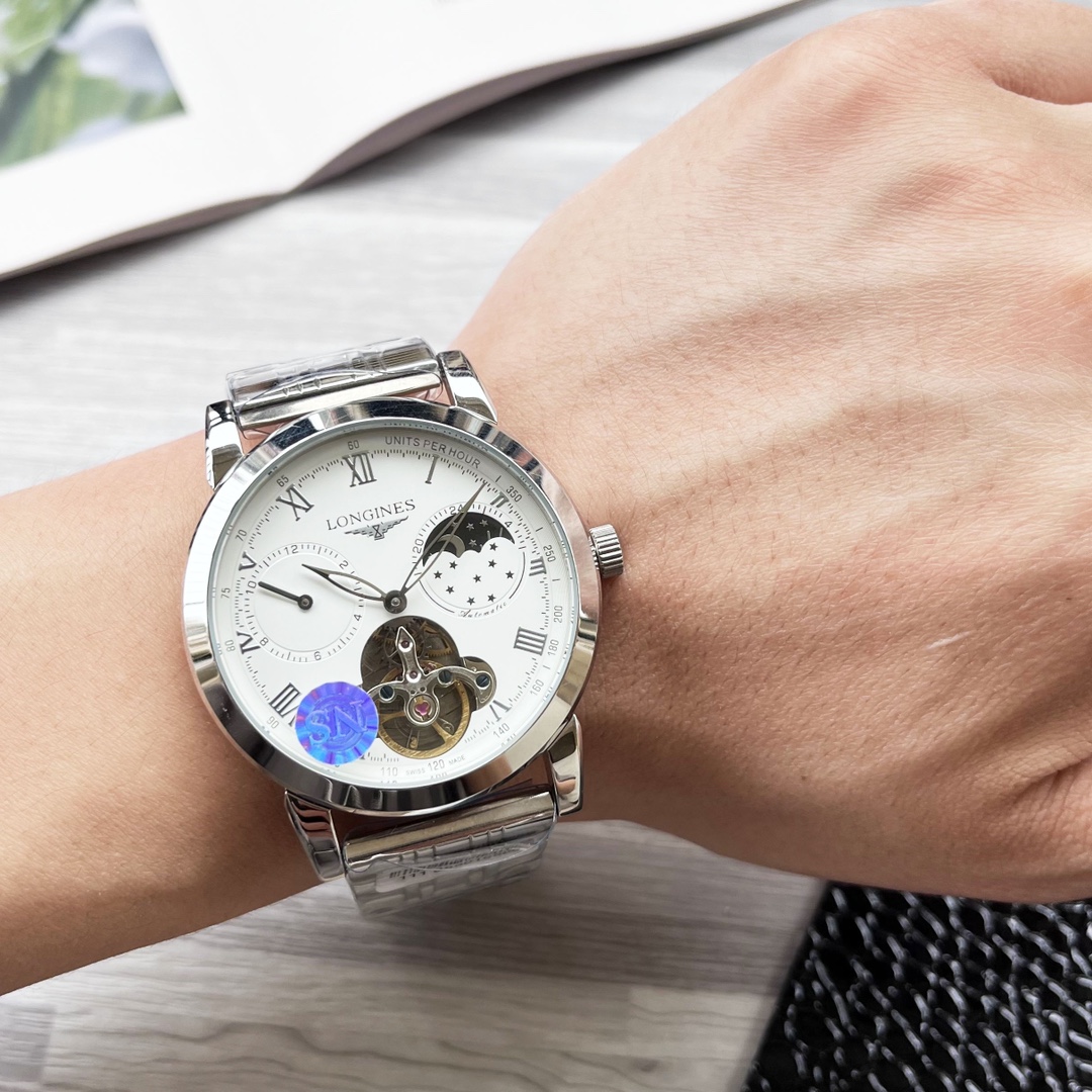 NO:337794,Platinum Steel 10 Brand: Longines (new product of big flywheel, business and casual) Luxury and atmospheric type exquisite men's watch (new product) strap real cowhide strap (comfortable)/361 stainless steel strap (durable) movement: imported Citizen movement) Material sapphire scratch-resistant mirror (high definition, wear-resistant) atmospheric hot style Wrist treasure Ingenious ingenuity Size diameter 42mm Thickness 12mm Hot sale!  longines cowhide19860909白金 钢10 品牌:浪琴(大飞轮新品,商务休闲）奢华大气类型精致男士腕表（新品）表带真牛皮表带(舒适)/361精钢表带（耐用）机芯:进口西铁城机芯）材料蓝宝石防刮镜面（高清,耐磨）大气爆款 豪情风格 腕间瑰宝 匠心独蕴 尺寸直径42mm厚度12mm热卖上市！,,longines,cowhide,Watch