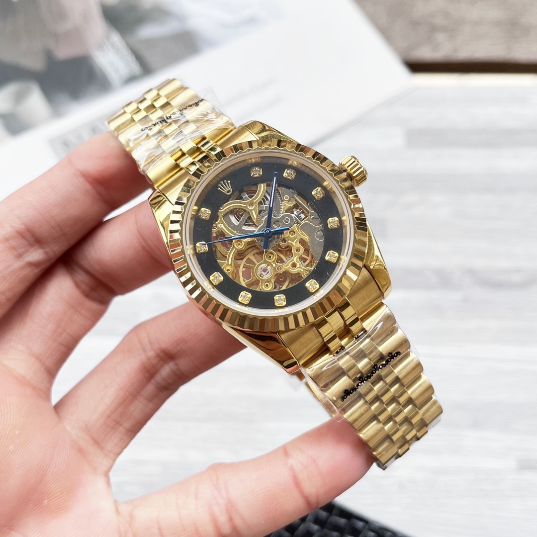 NO:337814,Rolex Rolex boutique men's watch, explosive hollow design, exquisite skills, unique ingenuity, noble and elegant, gentlemanly style. It adopts a fully automatic mechanical movement, top 316 stainless steel case strap, super mineral mirror, 36/13,,rolex19860909劳力士 Rolex精品男士腕表,劲爆镂空设计,技艺精湛,独具匠心,尊贵大气,绅士风范.采用全自动机械机芯,顶级316精钢表壳表带,矿物质超强镜面,36/13,,rolex,Watch