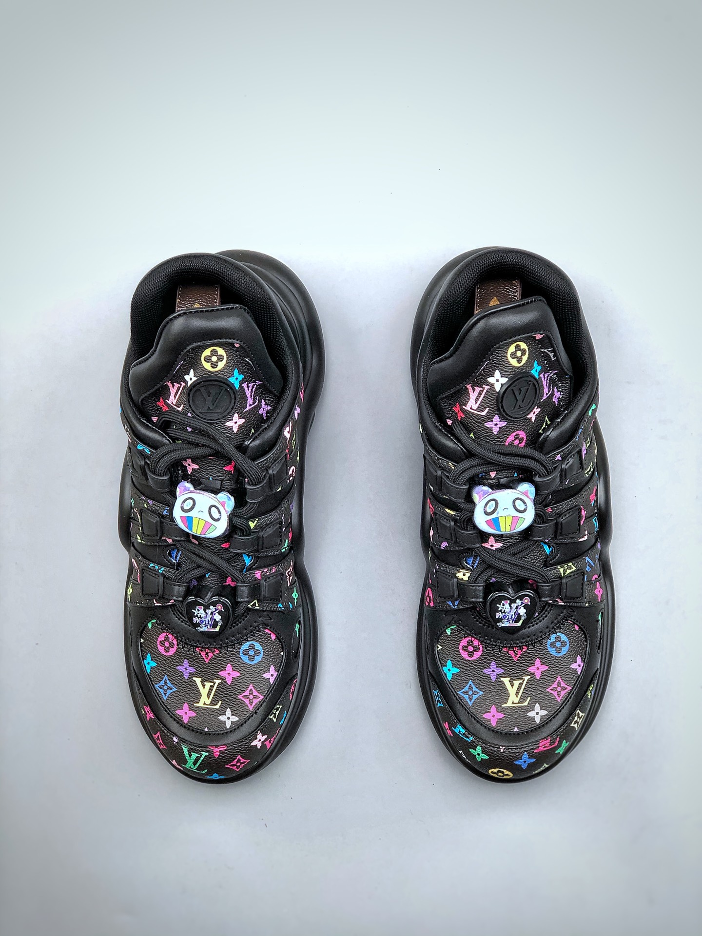 480  路易威登Louis Vuitton Archlight Sneakers LV真皮拼色减震网面运动弓型舞蹈复古老爹运动鞋