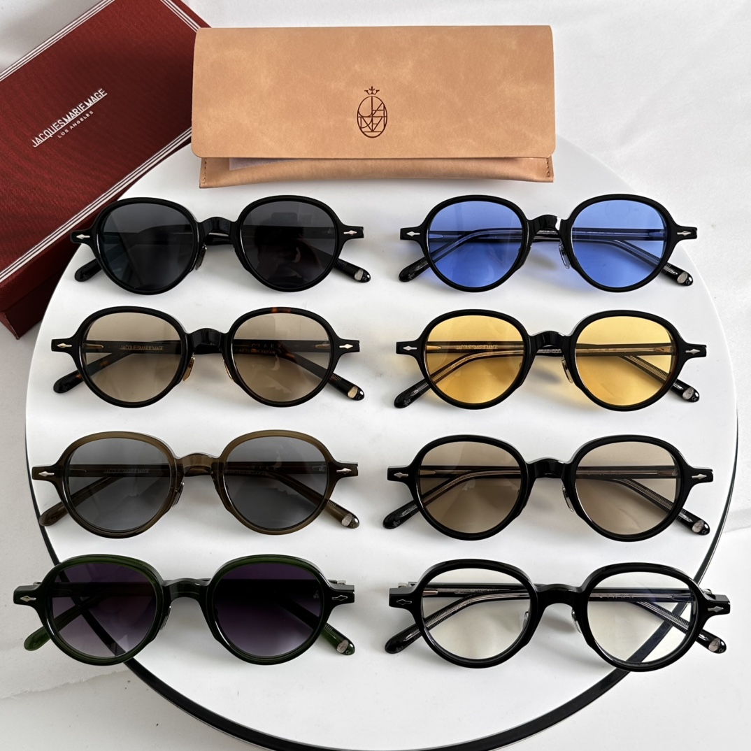   ‼️ 模特图 圆型JACQUES MARIE MAGE
日本手工眼镜 
MODEL：CIARK
SI