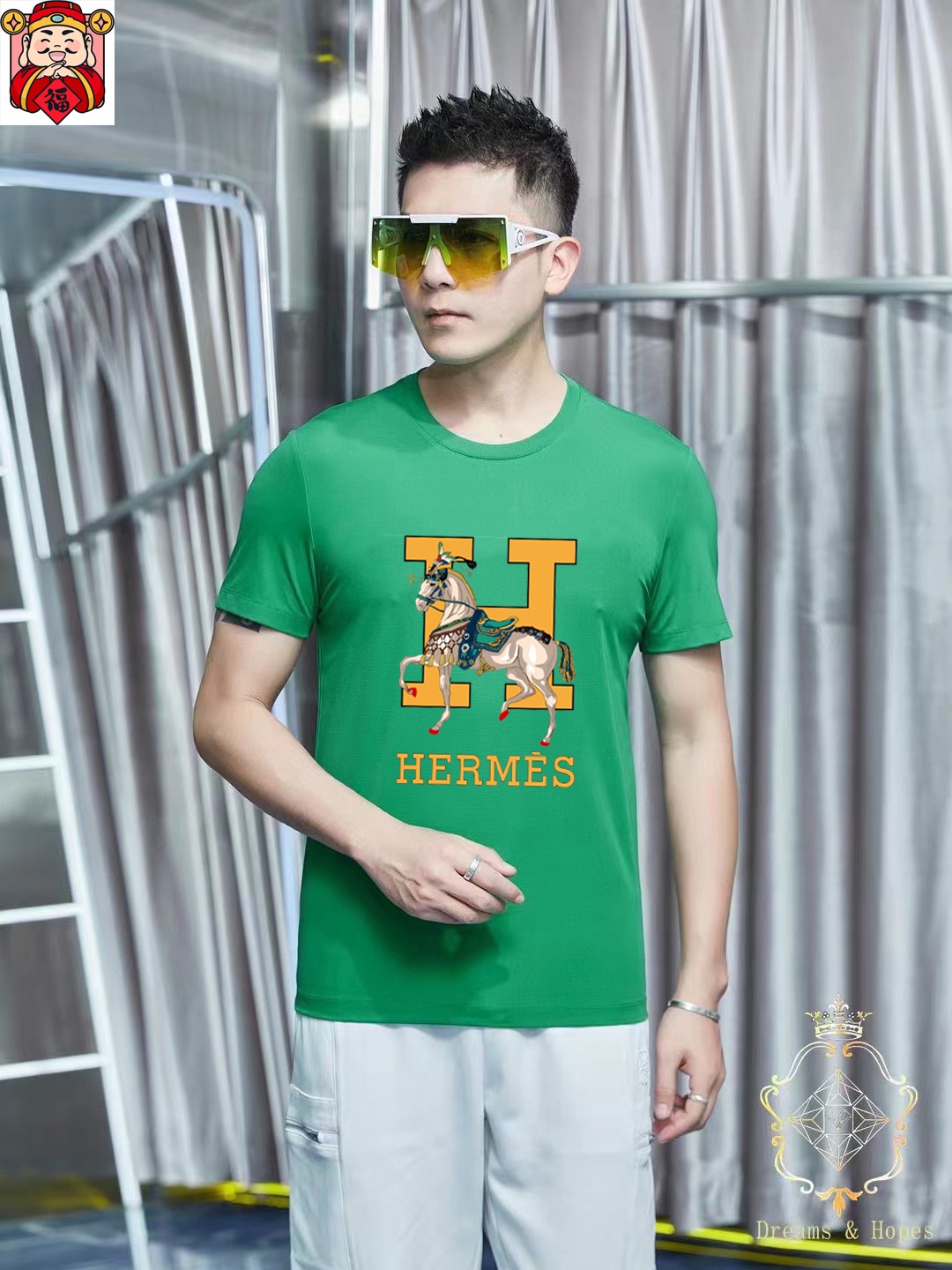 Hermès 品牌【HERMES 爱马仕】(胖子福音) 男士休闲短袖T恤 2025春夏新品