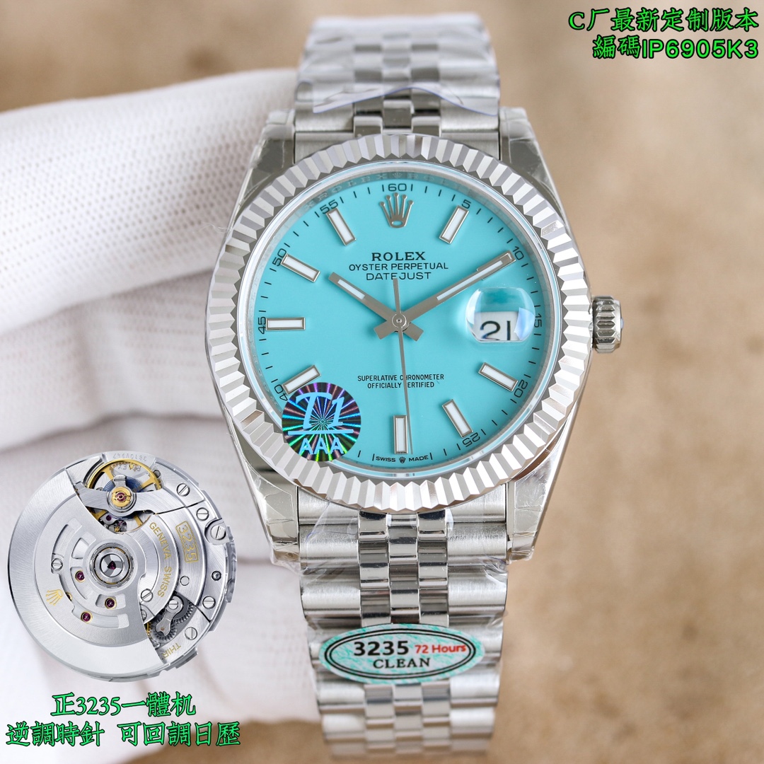 NO:150937,Factory C latest customized version, Rolex ROLEX log series 41mm latest technology, paired with an all-in-one machine, counter-adjustable hour hand, callback calendar!  The only side nails are customized, customized angle bevel nails, high-end customization Latest styles Latest new products, clean factory/C factory Rolex 126334 DATEJUST Latest launch, popular style diameter 41mm, quality assurance watch code 15K3, watch buckle code ORV, 1: Equipped with one-to-one super positive () integrated movement, no-card movement decoration movement and its stability 2: The whole watch 904L stainless steel / matched with a factory steel belt, the side of the strap is not exposed, it is extremely difficult, high-end customization quality, and IP vacuum electroplated platinum tooth ring / fading for free replacement, the only pair size of the dog tooth ring, 3: The dial is infinitely close to the original, terbium is green!  Mint green color pair!  4: The only calendar font version in the market. The next number 1-31 comparison of the authenticity of the fonts is true and false. 5: The only way to achieve the pointer luminous/word nail luminous. The same color is because they are all processed by third-party factories   self-purchased Swiss c1 c3 luminous powder. 6: Word nail/crown mark nail. Full platinum electroplating treatment 7. The latest version, quality assurance, please be sure of clean, the latest log style, watch code I5K3, watch latest button code, ORV, clean's latest back cover pattern label!  The most cost-effective style, popular styles, timeless classic, high-end and atmospheric, there are not many styles that are clean on the side of the strap, christian louboutin, rolex19860909C厂 最新定制版本, 劳力士 ROLEX 日志系列 41mm 最新技术,搭配正一体机,逆调时针,可回调日历！唯一对版面钉,定制凌角斜边面钉,高端定制 最新款式 最新新品,clean厂/C厂 劳力士126334 DATEJUST 最新推出,热门款式直径 41mm,品质保证腕表编码15K3,腕表表扣编码ORV, 1:搭载一比一超级正()一体机芯 ,无卡度机芯装饰 机芯及其稳定 2:整表904L精钢 /搭配ar厂钢带 做到表带侧面不露白,难度极大,高端定制品质,以及ip真空电镀铂金牙圈 /掉色免费更换,狗牙圈唯一对版尺寸, 3:表盘太阳纹无限接近原装 铽别是绿色！薄荷绿颜色对版！ 4:全市场唯一日历字体对版 后续1-31号挨个字体真假对比 5:唯一做到指针夜光/字钉夜光 做到同色 因为都是第三方工厂加工 自购瑞士 c1 c3夜光粉 6:字钉/皇冠唛头钉 全白金电镀处理7,最新版本,品质保证,请认准clean,最新日志款式,腕表编码I5K3,腕表最新扣码,ORV,clean最新后盖图案标签！最高性价比款式,热门款式,永恒的经典,高端大气,表带侧面不露白clean的款式不多,,,christian louboutin,rolex,Watch