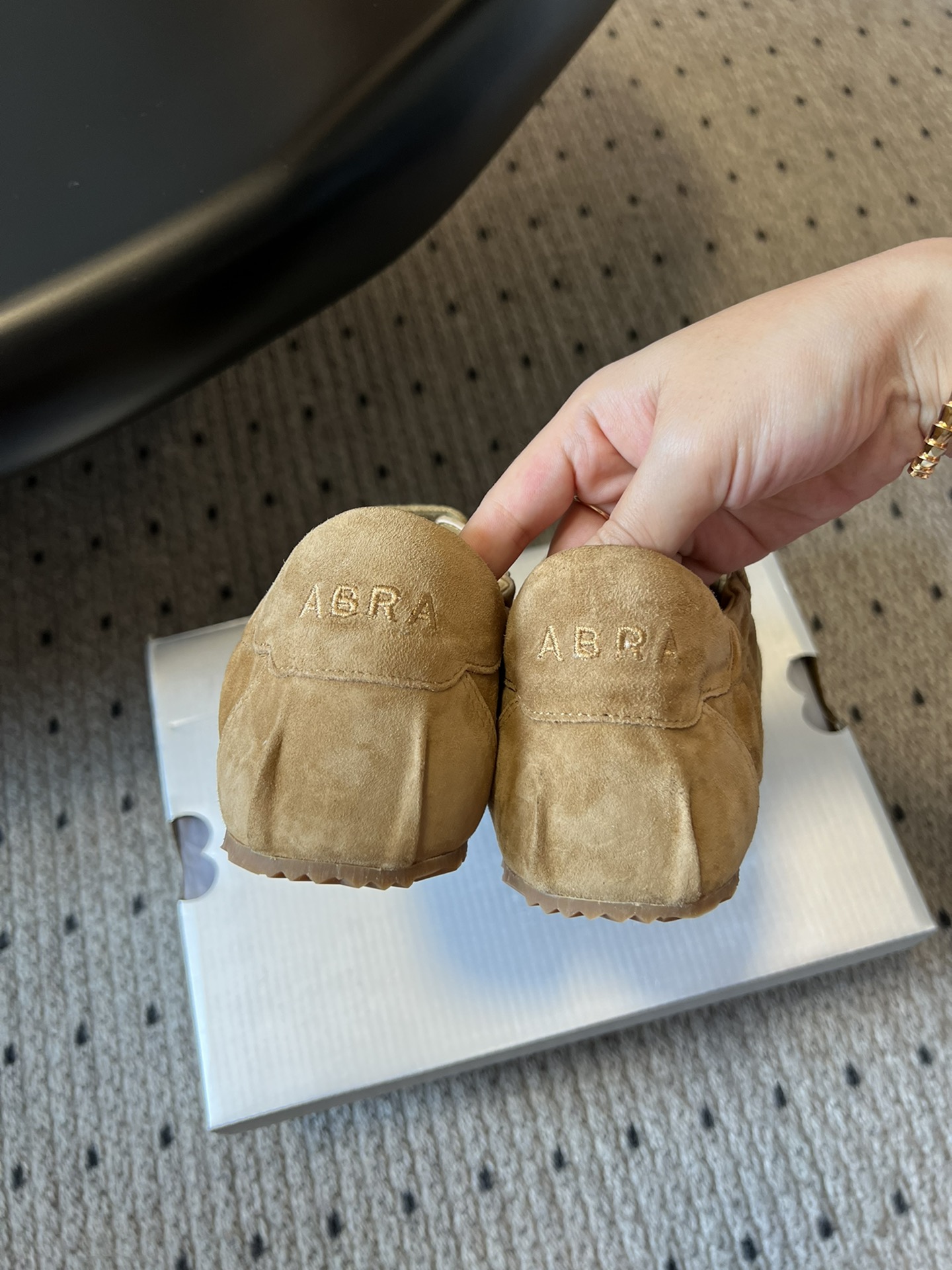 ABRA Women's Suede Ballet Flats with Bow Detail, Spring/Summer 2024 Collection 7 i1744226596 3648 5