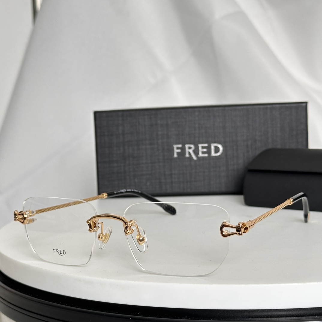  ‼️FRED🍂🍂🍂MODEL：FG50002U 🍂🍂🍂无框商务 精美双色电镀 SIZE：56口16-1