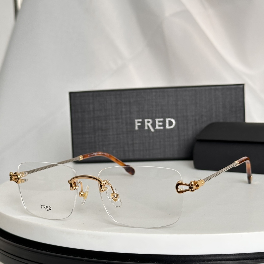  ‼️FRED🍂🍂🍂MODEL：FG50002U 🍂🍂🍂无框商务 精美双色电镀 SIZE：56口16-1