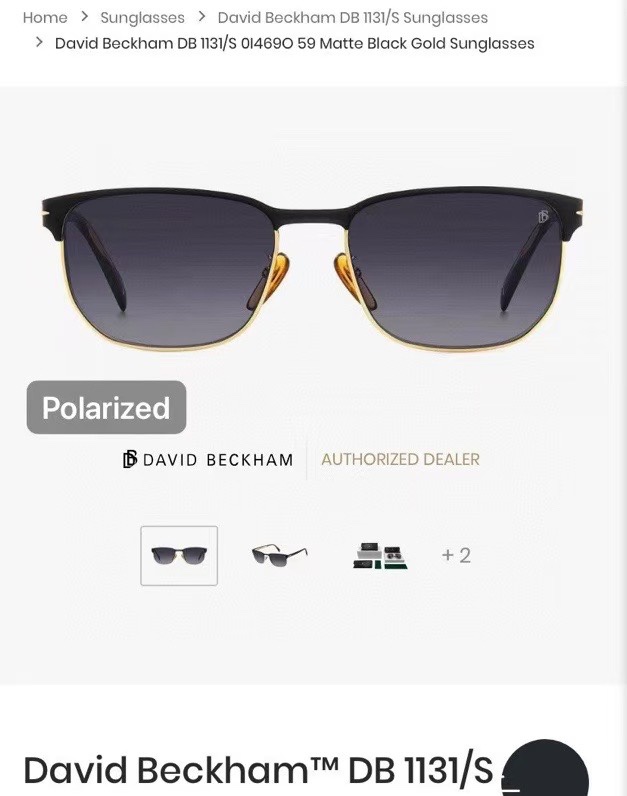  ‼️ 官网图 David Beckham
Model：DB1131/S
Size：59口18 145