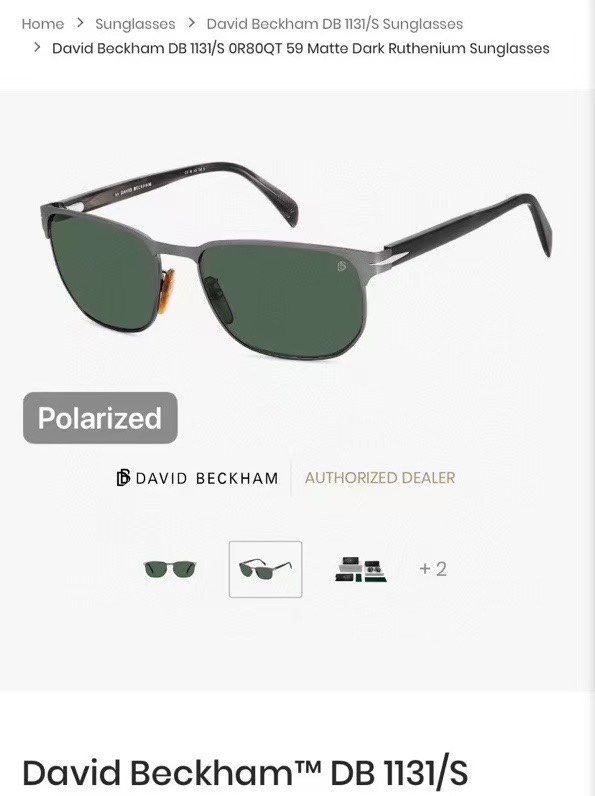  ‼️ 官网图 David Beckham
Model：DB1131/S
Size：59口18 145