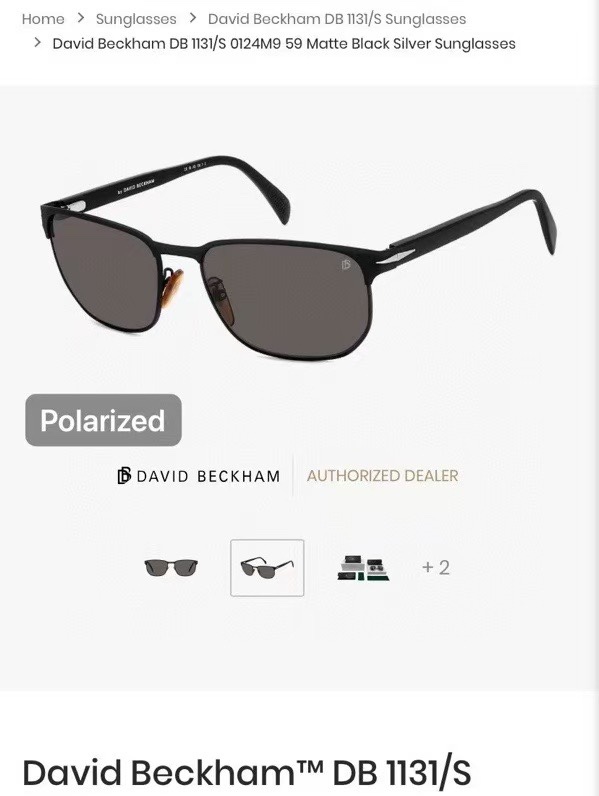  ‼️ 官网图 David Beckham
Model：DB1131/S
Size：59口18 145