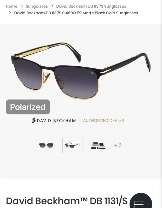  ‼️ 官网图 David Beckham
Model：DB1131/S
Size：59口18 145