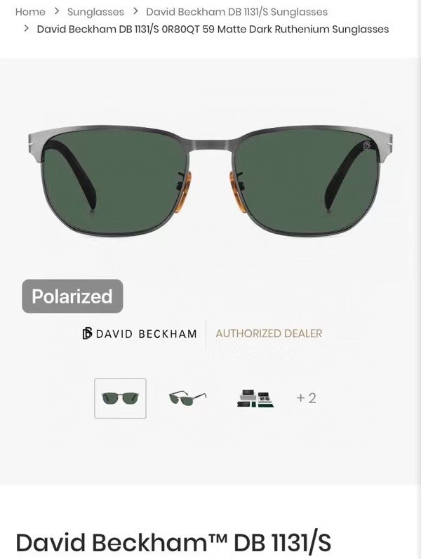  ‼️ 官网图 David Beckham
Model：DB1131/S
Size：59口18 145