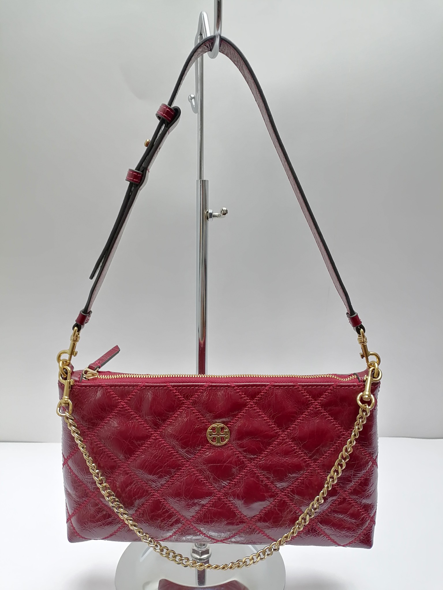 Tory Burch ～651#Tory burch新款斜挎包 有双肩带 配有可调节顶部提柄 可手提单肩斜挎 随心变换背法