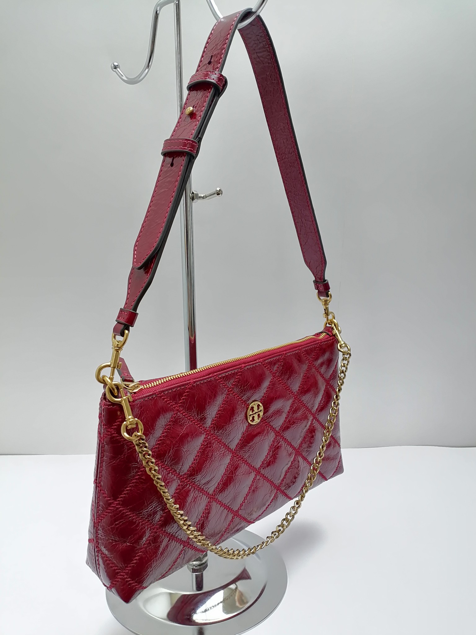 Tory Burch ～651#Tory burch新款斜挎包 有双肩带 配有可调节顶部提柄 可手提单肩斜挎 随心变换背法