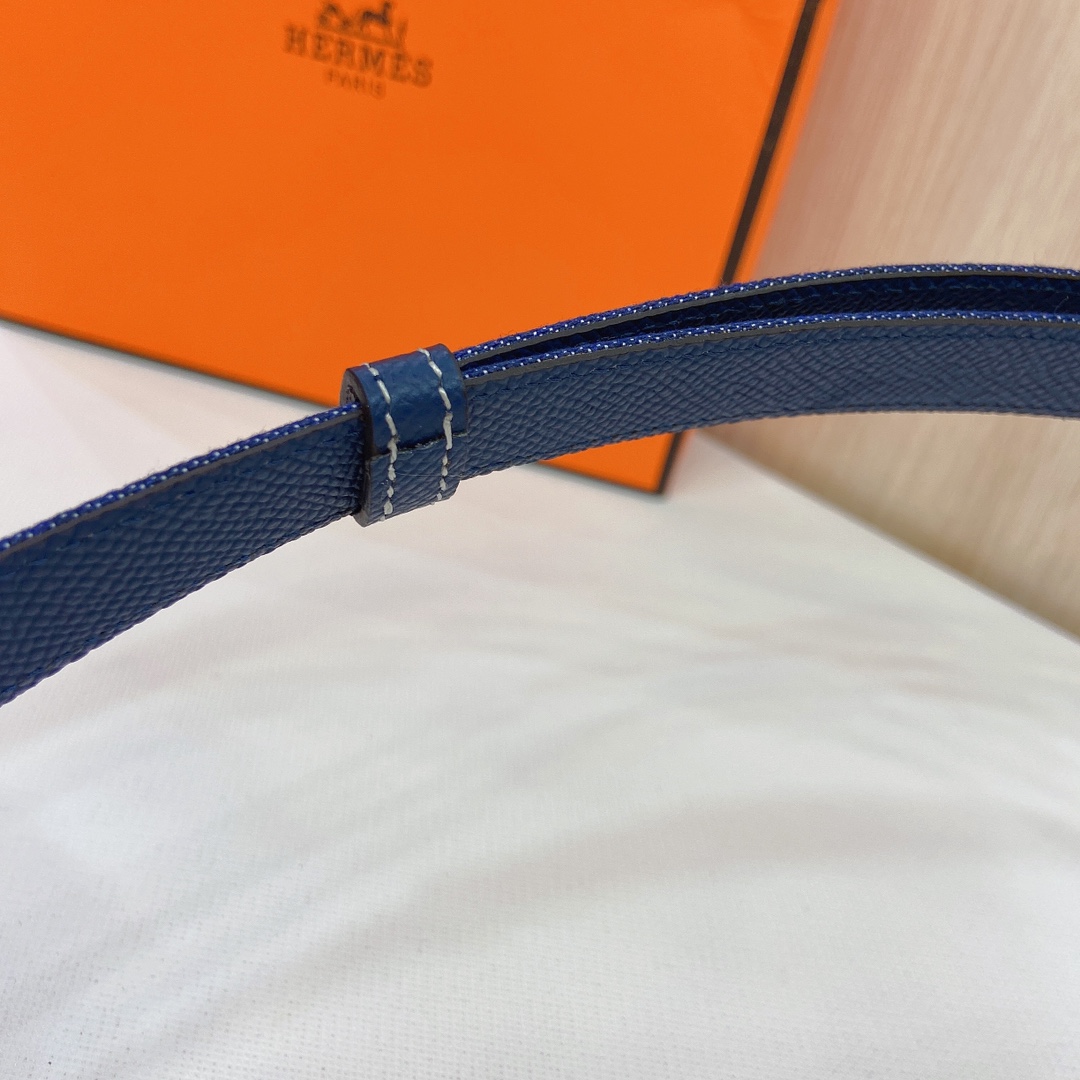 HERMES Kelly 18mm腰帶精钢五金 搭配牛仔布