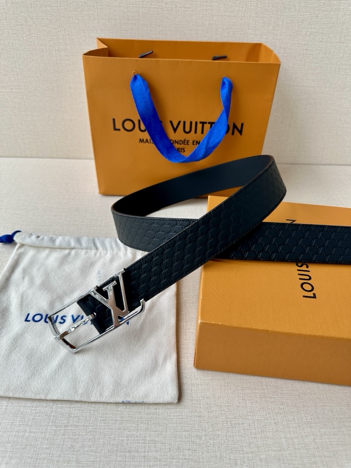 Pont Neuf 3.5宽皮带银色的黄铜