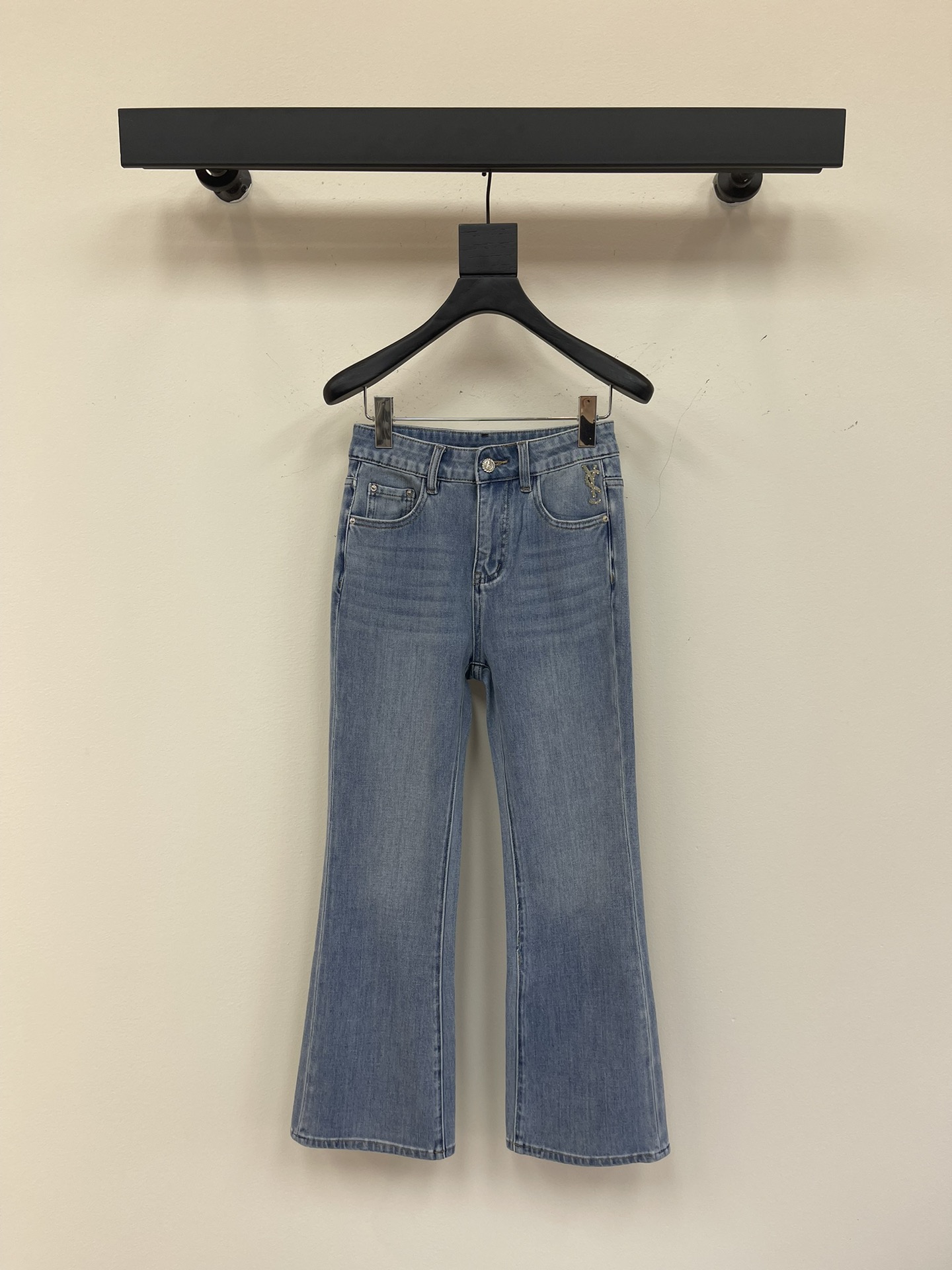 NO:331336,Ysl*25 summer new style original custom temperament hot girl design letters diamond nails high waist slim fit elastic micro-flare jeans cropped trousers/blue SML, saint laurent, jeans, alexander wang19860909Ysl*25夏季新款原创定制气质辣妹设计字母钻钉高腰显瘦修身弹力微喇牛仔裤九分裤/蓝色SML,,saint laurent,jeans,alexander wang,Women's clothing