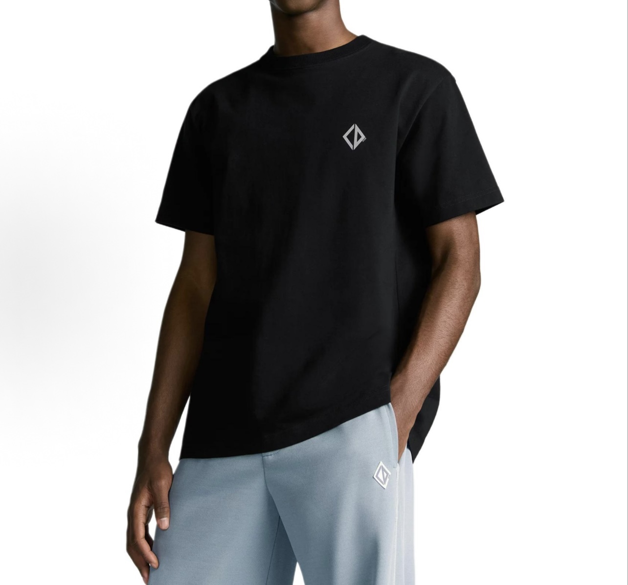 Dior 2025 CD Diamond Black Cotton T-Shirt | Short Sleeve Crew Neck Tee 2 i1744356910 9737 0