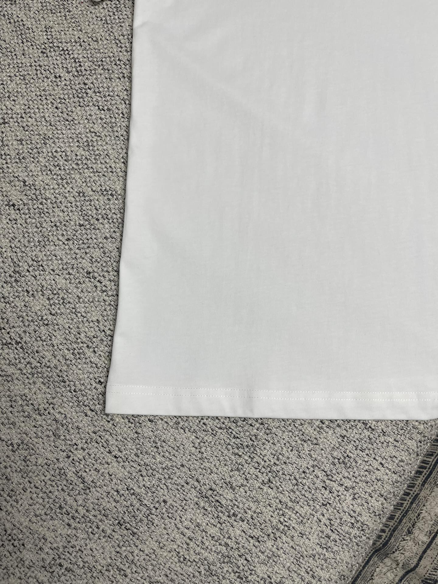 Dior CD Diamond White Cotton T-Shirt | Short Sleeve Crew Neck Tee 7 i1744357111 297 5
